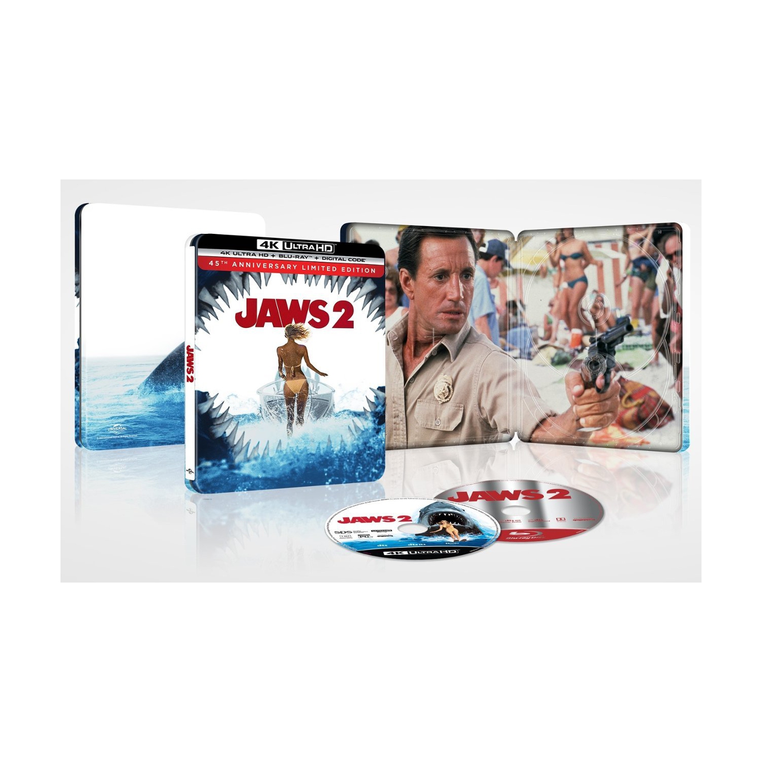 Jaws 2 [Includes Digital Copy] [SteelBook] [4K Ultra HD Blu-ray/Blu-ray]