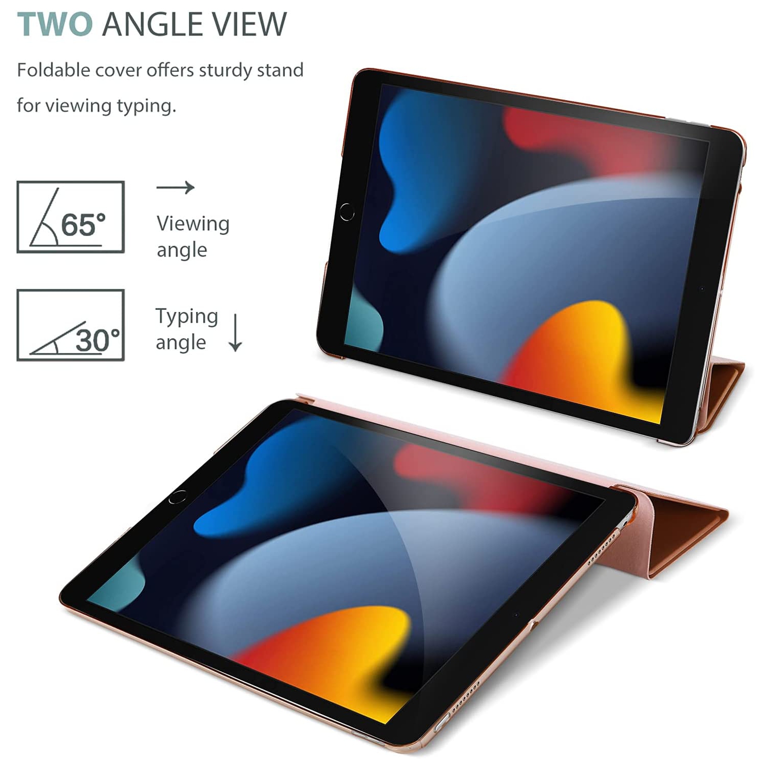 Smart Case pour iPad Air 11 po M2 2024/10,9 Air 5th génération 2022/10,9 Air 4th 2020, housse de protection pour iPad Air 11/Air 5 4 génération -