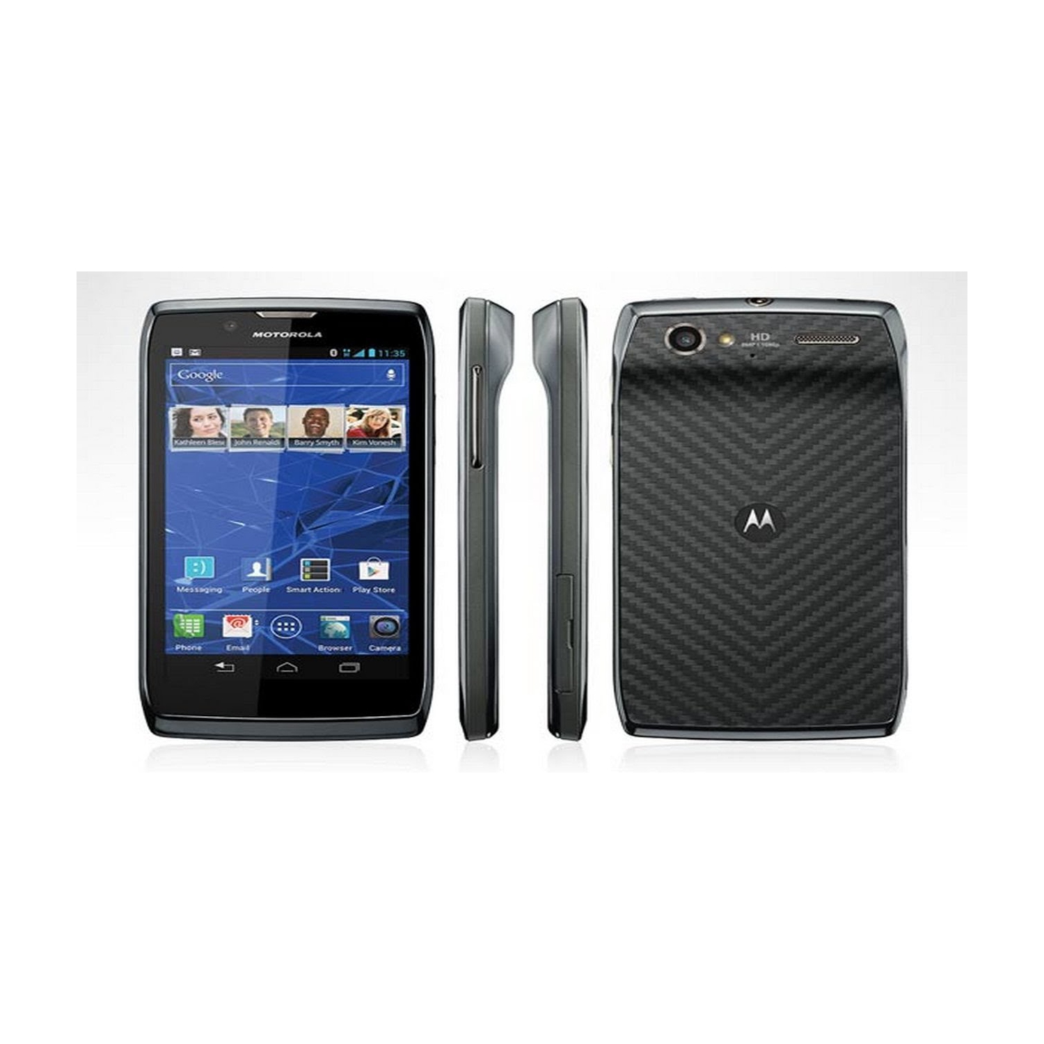 Refurbished - Motorola RAZR V (XT886) - 4GB - Black - Unlocked