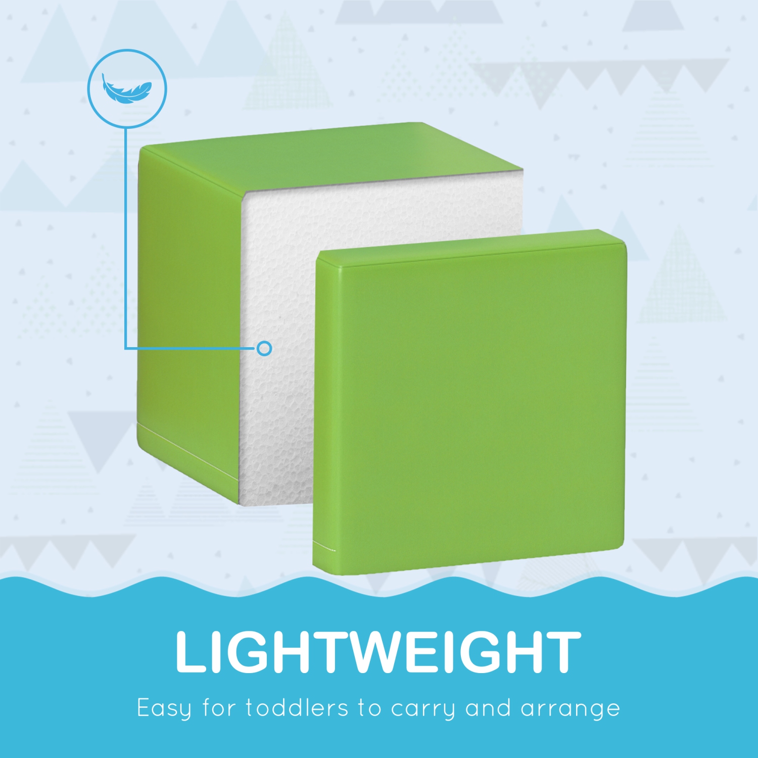 12 blocs en mousse de Soozier, équipement de jeu souple pour enfants, jouets d'escalade pour tout-petits, structures de jeu sécuritaires pour le