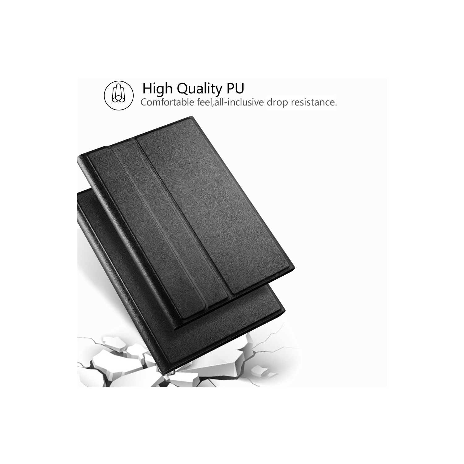 Keyboard Case for iPad Air 13 Inch 2024 & iPad Pro 12.9 Inch 2022 - Wireless Detachable Smart Magic Keyboard with Pencil Holder, Compatible with iPad