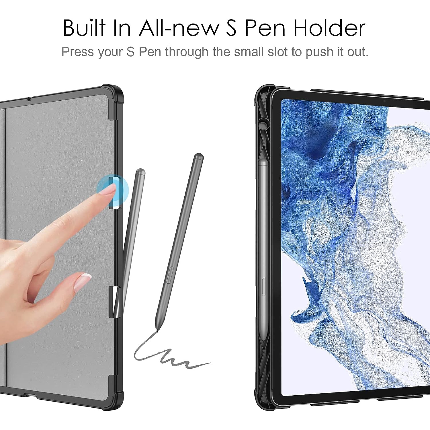 Samsung Galaxy Tab A9 Plus / A9+ 11 Inch 2023 Keyboard Case | Slim Lightweight Stand Cover with Detachable Wireless Bluetooth Keyboard -