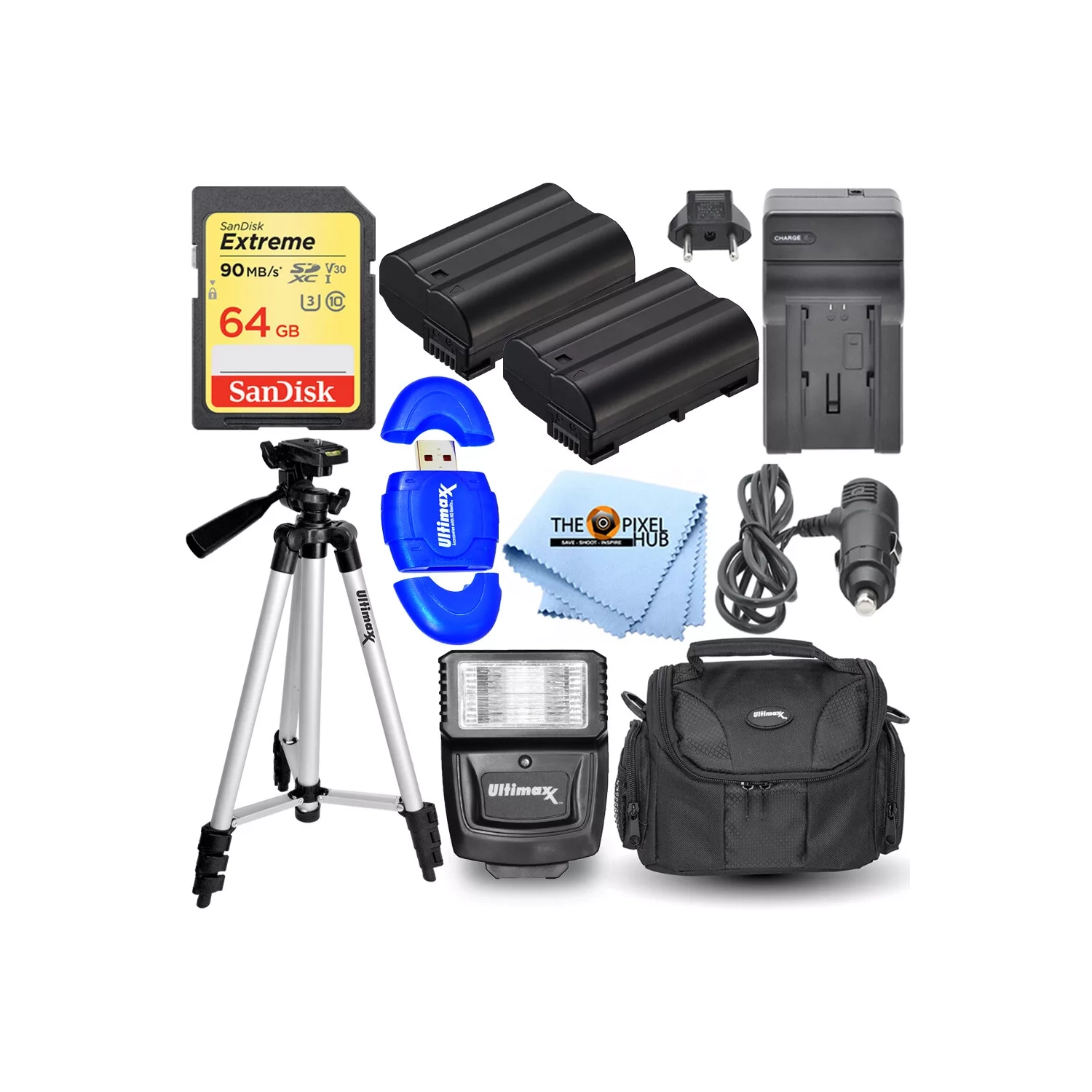 MEGA Accessory Bundle Kit for Nikon D500 D610 D7100 D7200 D750 D7500 D810 D850