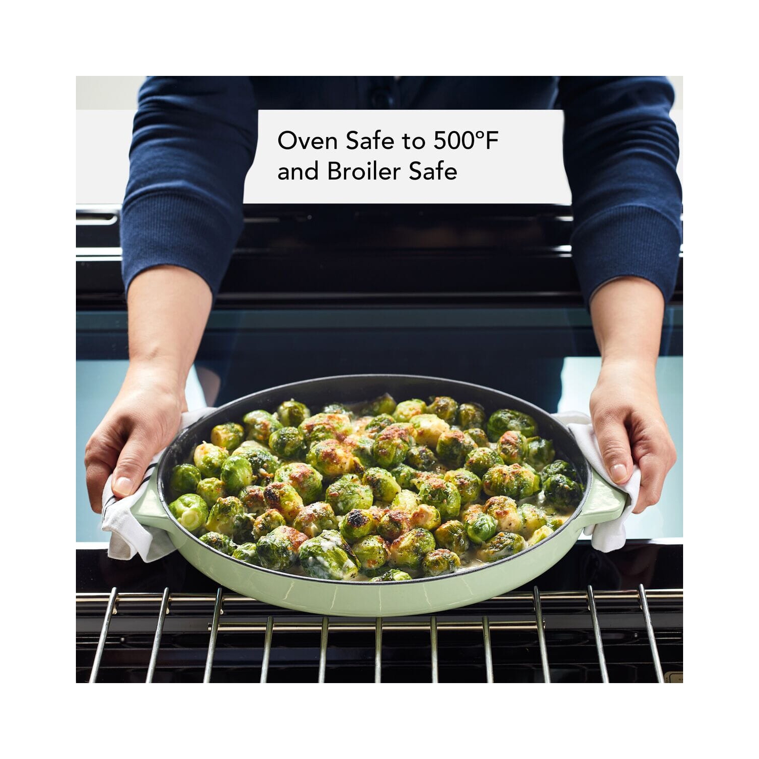 Plat à rôtir en fonte émaillée de 2,5 pte au gratin de KitchenAid - pistache