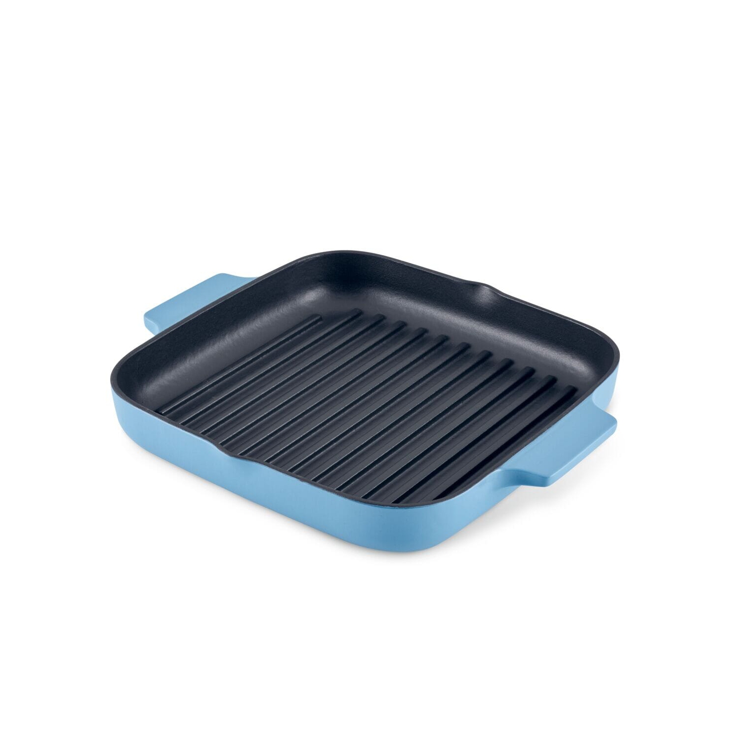 Poêle à griller en fonte émaillée de 11 po de KitchenAid - velours bleu