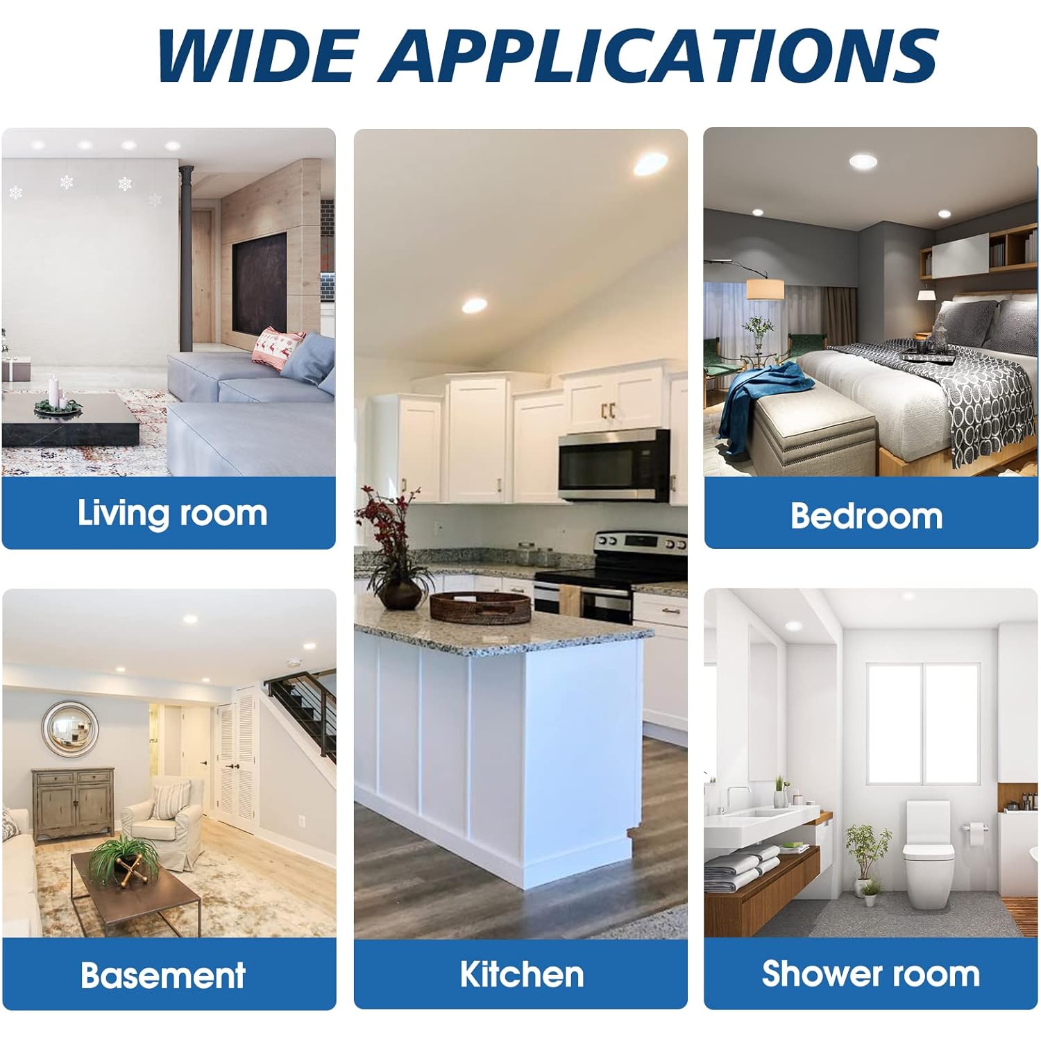 Luminaire encastrée mince à DEL de 4inch 5CCT W avec boîte de jonction d'INCARLED, 750LM 9 W, intensité variable, couleur variable, éclairage de