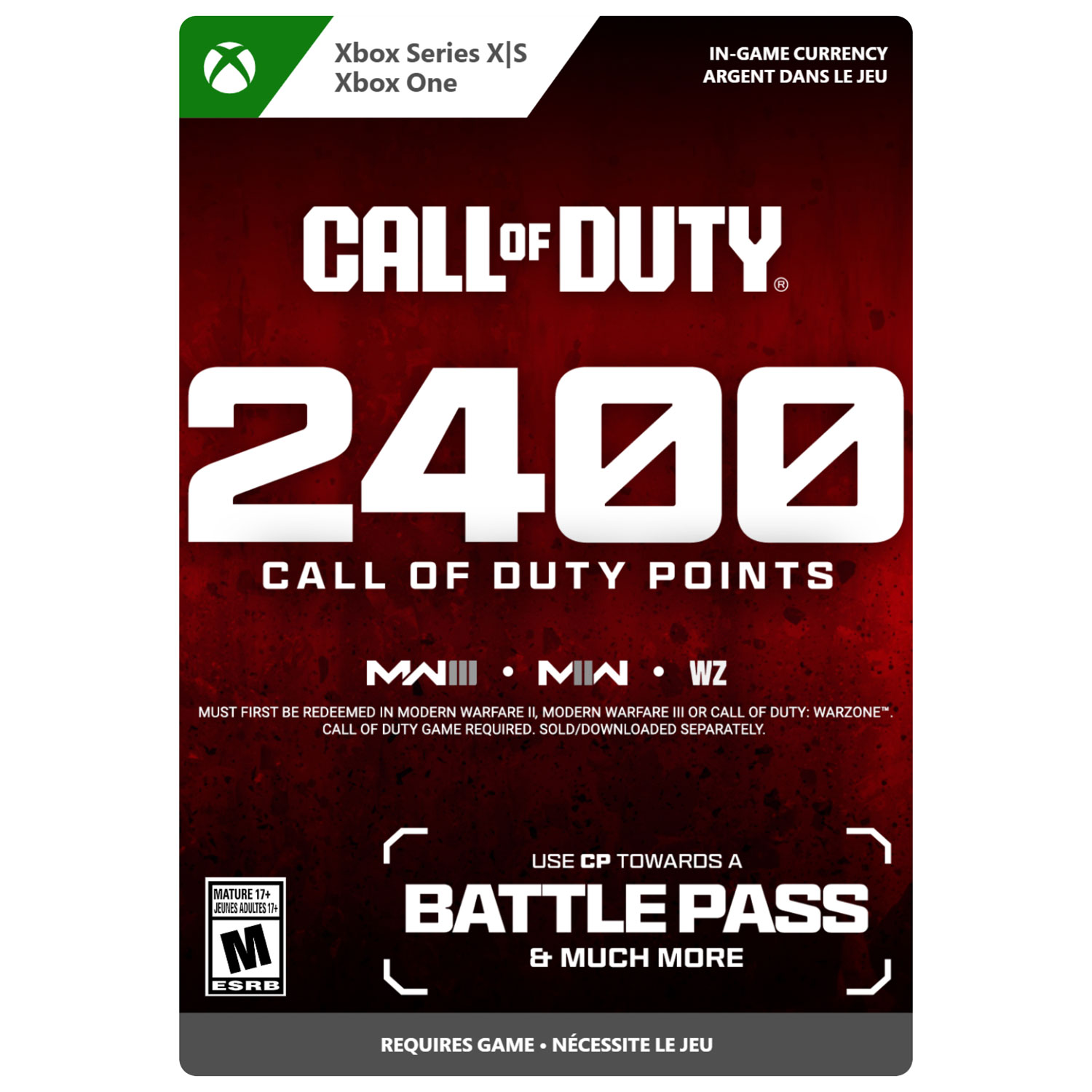 Call of Duty - 2400 Call of Duty Points (Xbox Series X|S / Xbox One) - Digital Download