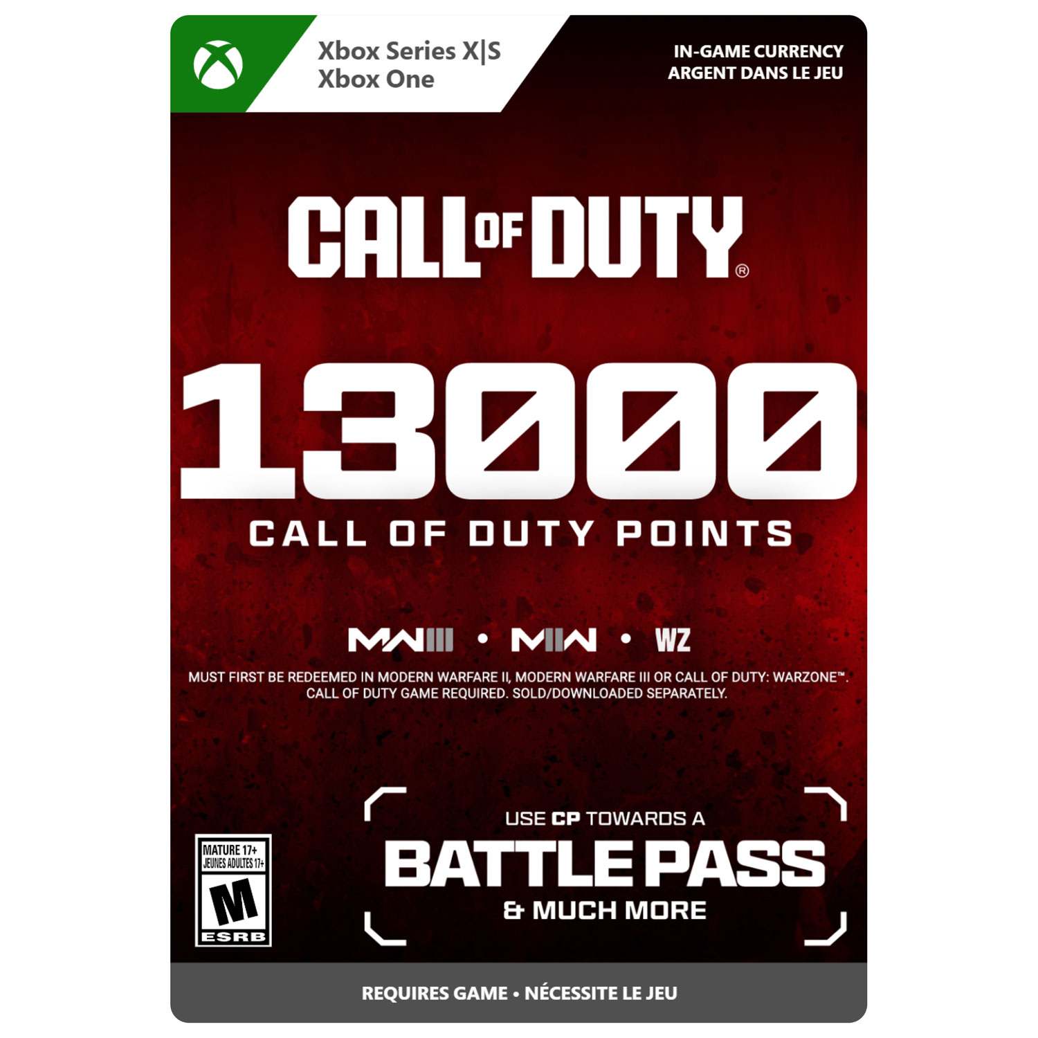 Call of Duty - 13000 Call of Duty Points (Xbox Series X|S / Xbox One) - Digital Download