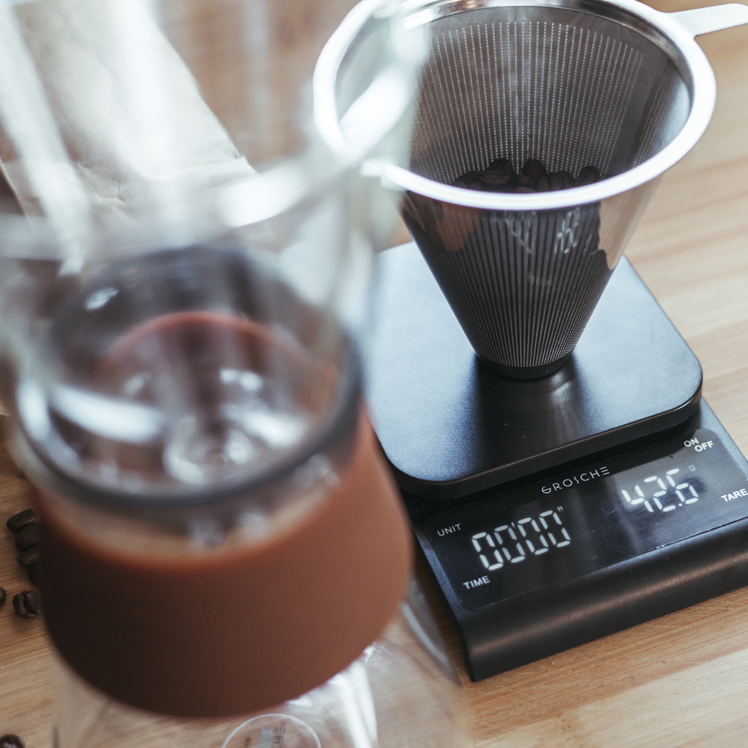 GROSCHE AMSTERDAM Pour Over Coffee Maker | Reusable Coffee Filter