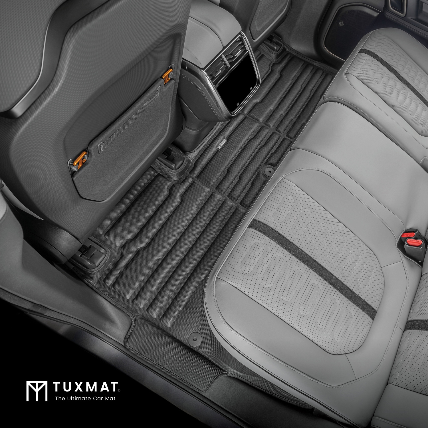 Tapis TuxMat - Pour les modèles Rivian R1T 2023-2024 - Tapis d'auto sur mesure - Couverture maximale, toutes saisons, mesurée au laser - Cet ensemble