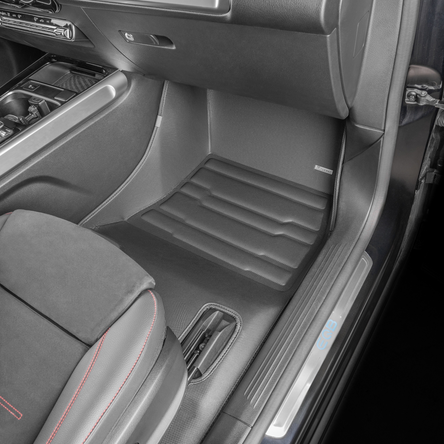 TuxMat - For Mercedes-Benz EQB 7-Seater 2022-2025 Models - Custom Car Mats - Maximum Coverage, All Weather, Laser Measured - This Full Set Includes