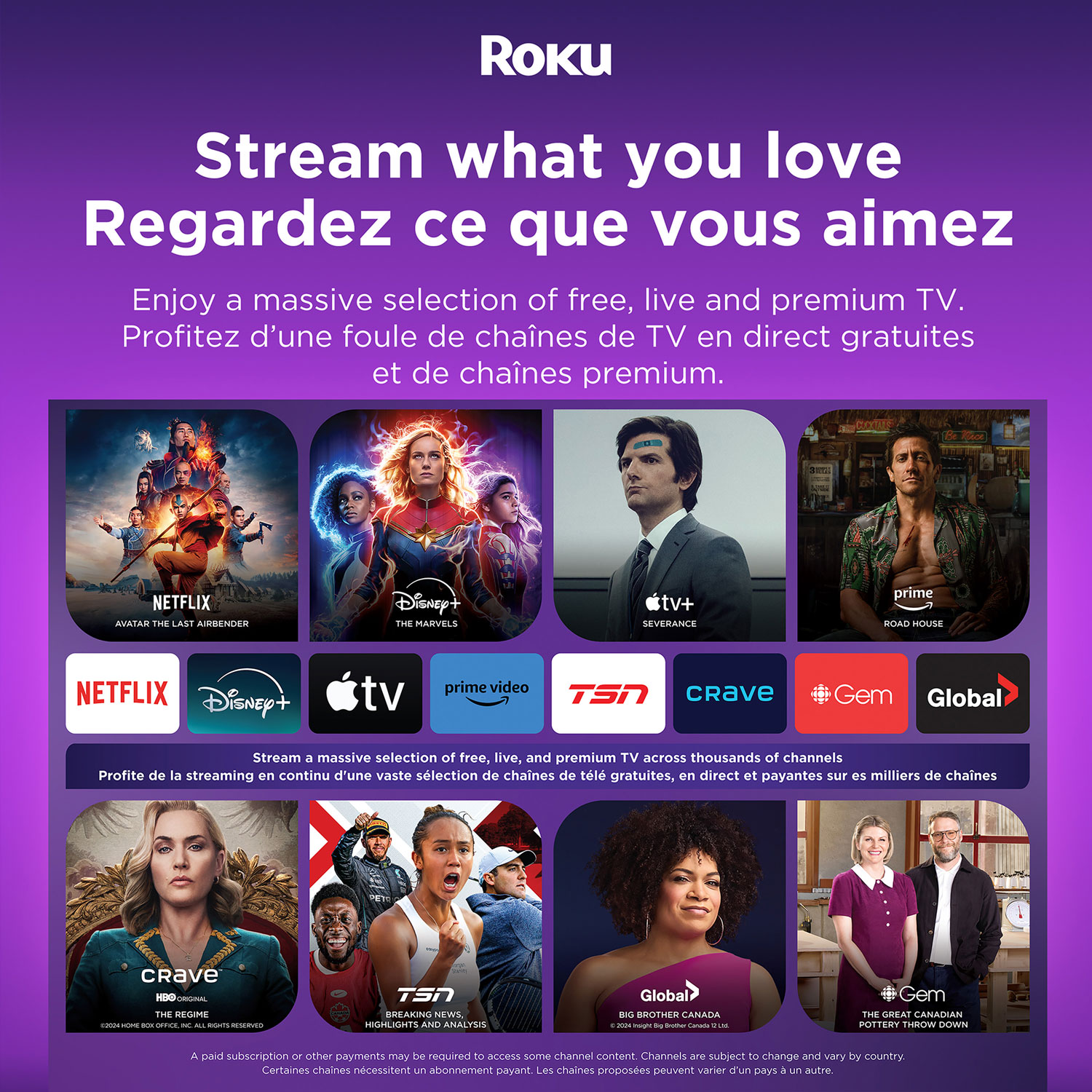 Lecteur multimédia HDR 4K Ultra 2024 de Roku avec télécommande vocale Pro