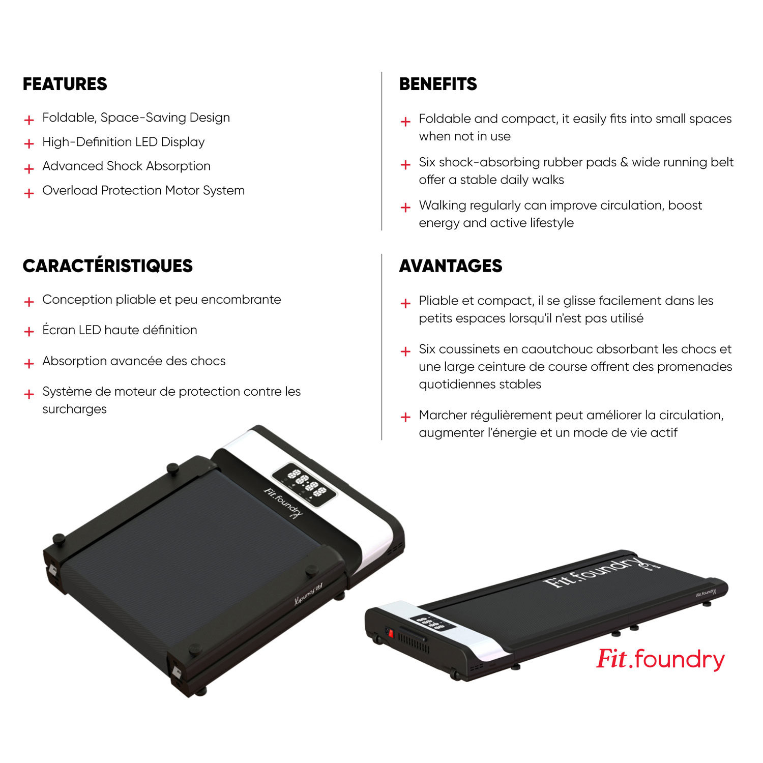 Tapis de marche roulant de Fit Foundry - Exclusivité de Best Buy