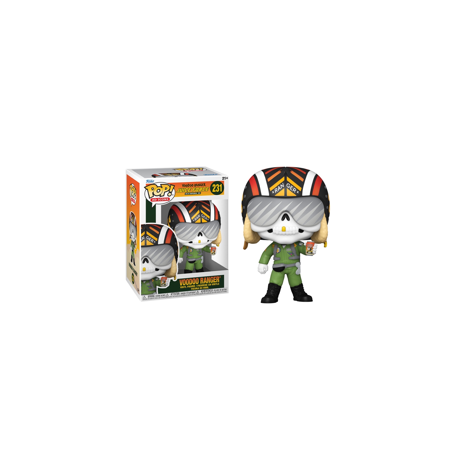 Figurine Pop! De Funko AD Icons – figurine en vinyle Juice Force Voodoo ranger no 231