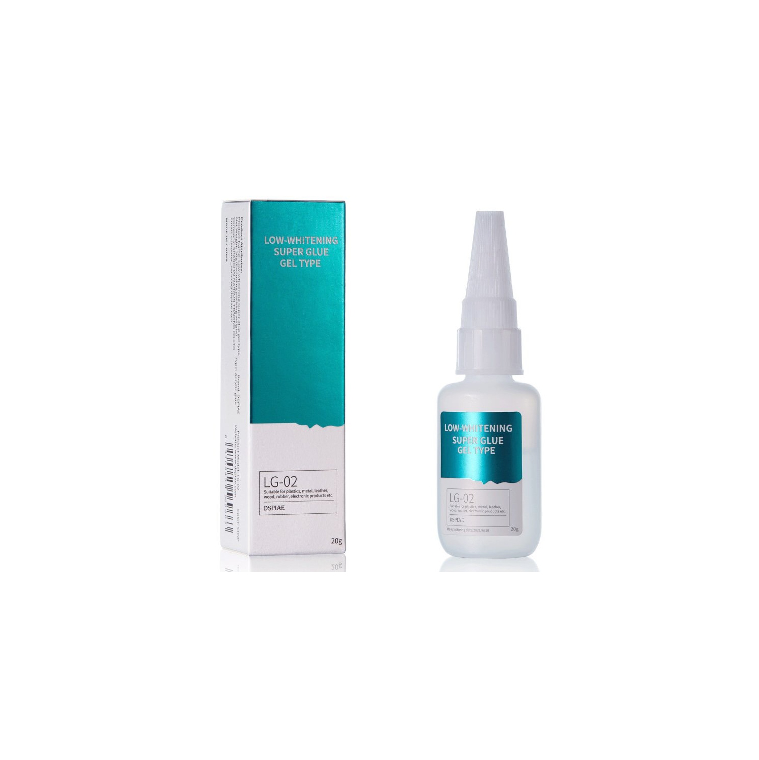 Super colle à faible blanchiment Dspiae de type gel