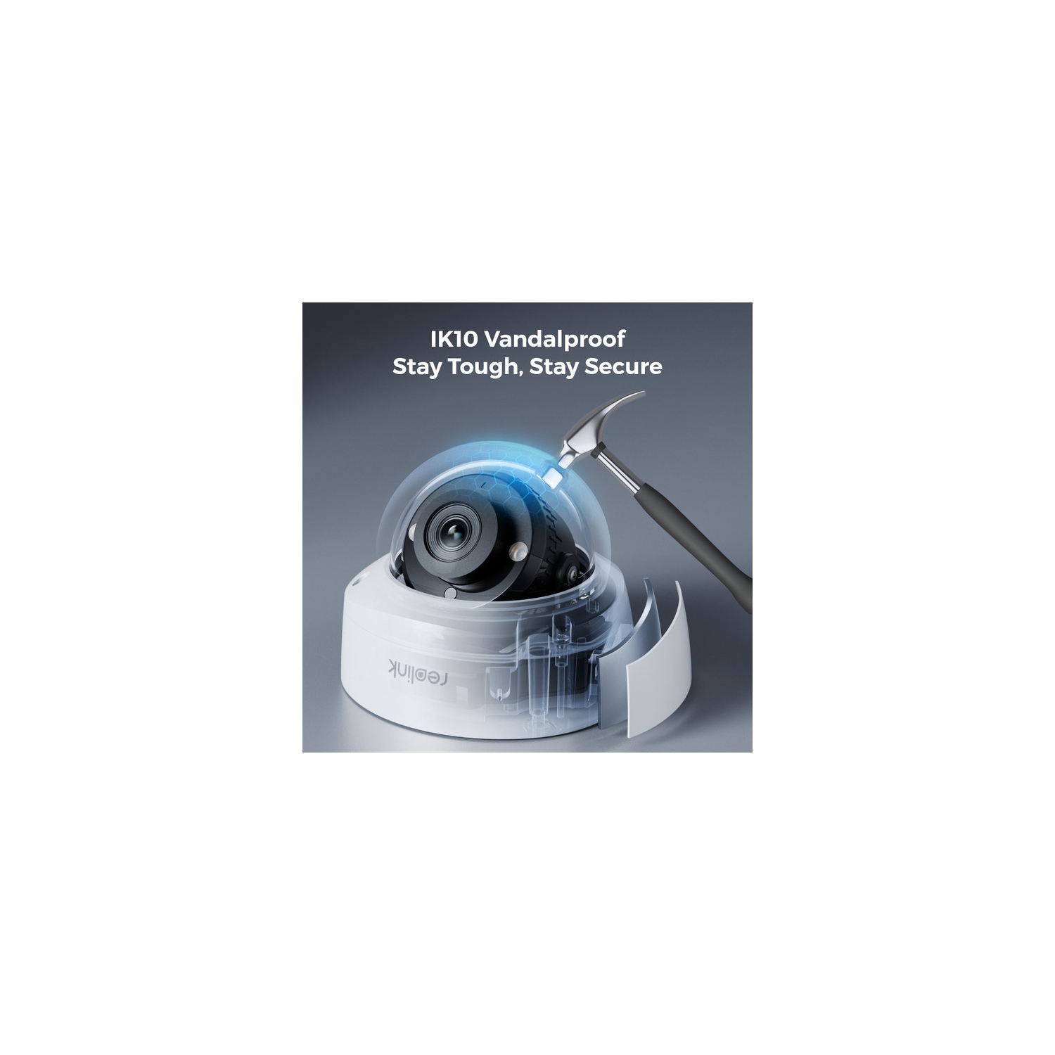 Reolink – système de surveillance RLK8-800V4 à 4K caméras PoE 8&nbsp;Mpx IK10 avec vision nocturne couleur et angle de visionnement de 125°,