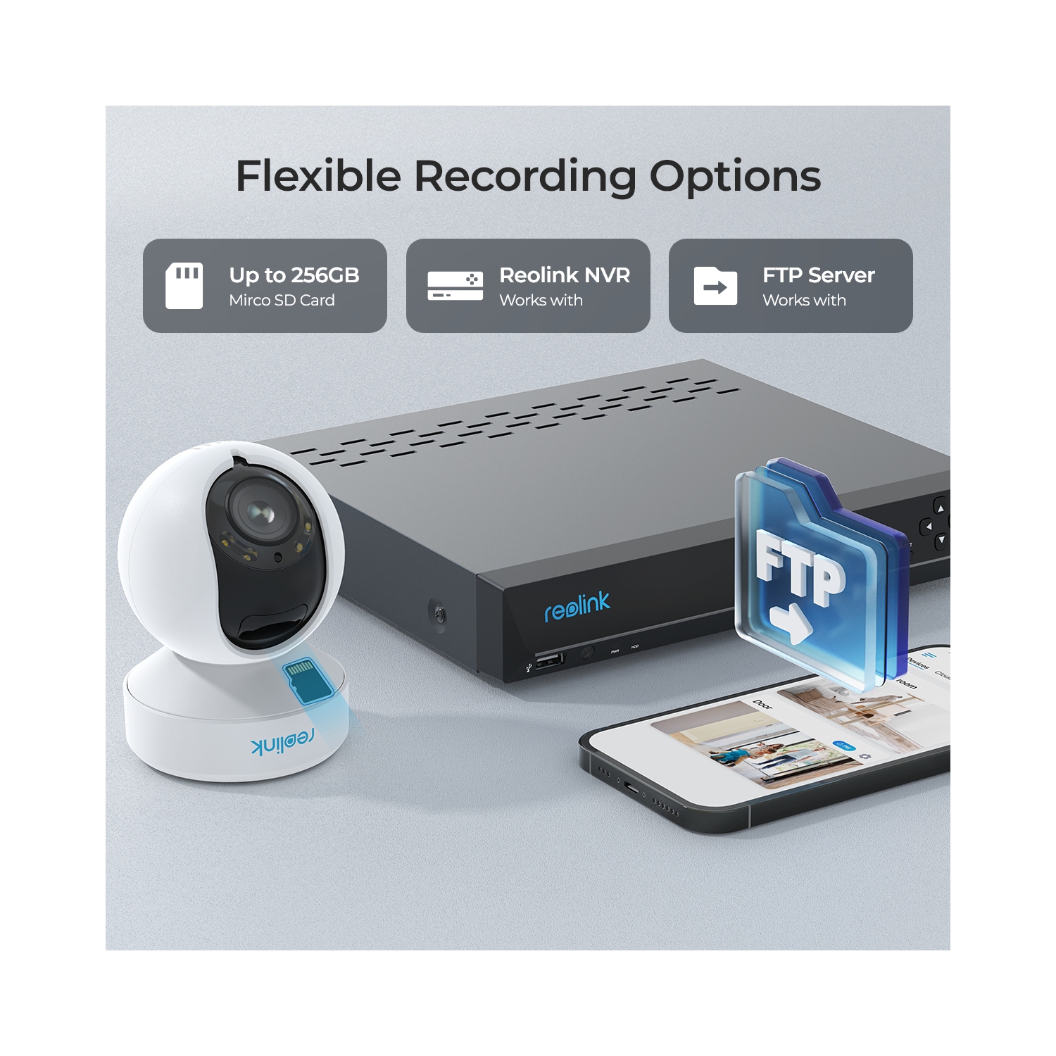 Reolink – 6 caméra de sécurité intelligente PTZ Wi-Fi bibande 4K 8&nbsp;Mpx avec suivi automatique, zoom optique 3X, vision nocturne en couleur,