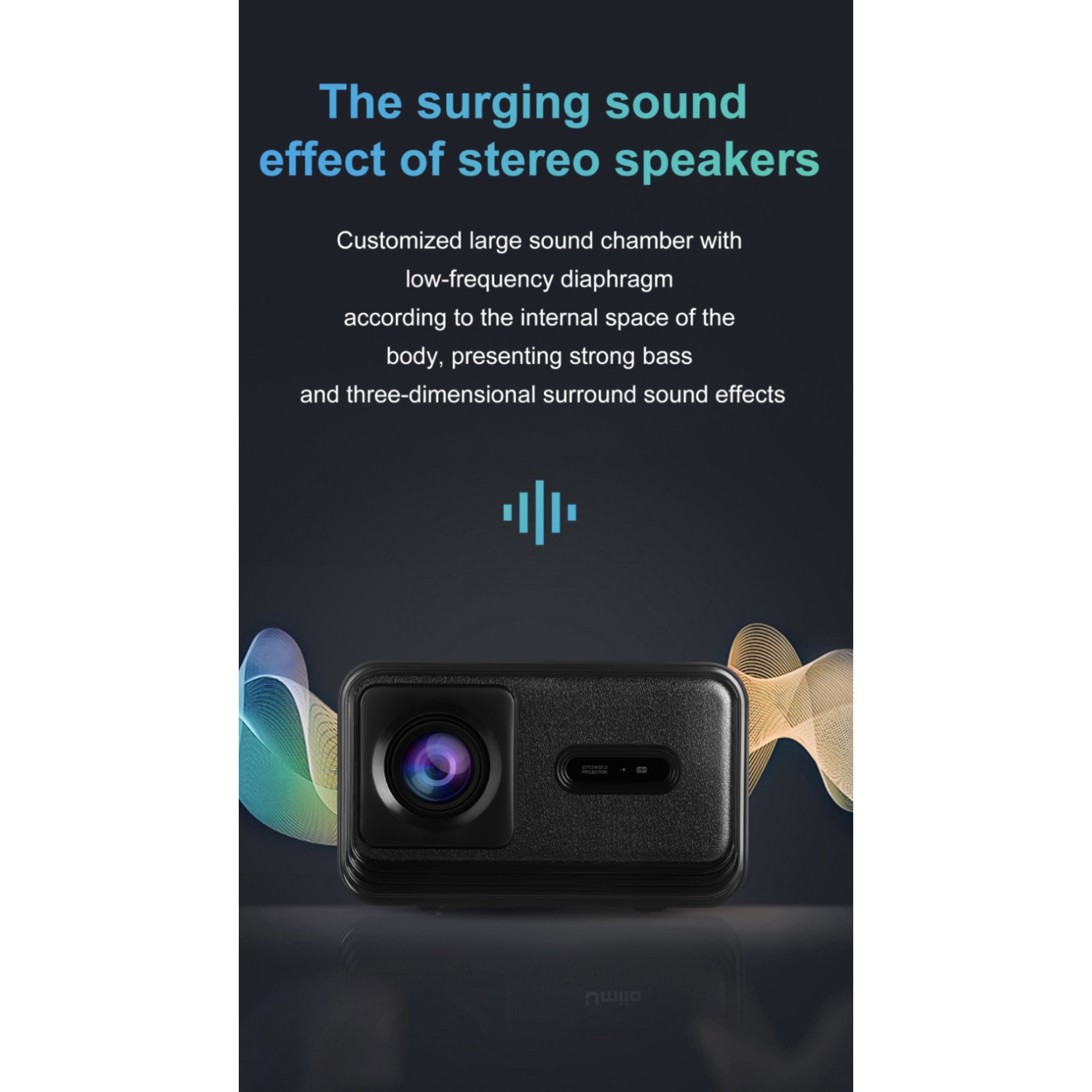 Projecteur de cinéma maison intelligent TUTT S24 Ultra, mise au point automatique Keystone et applications 4K | Android TV Wi-Fi et Bluetooth,