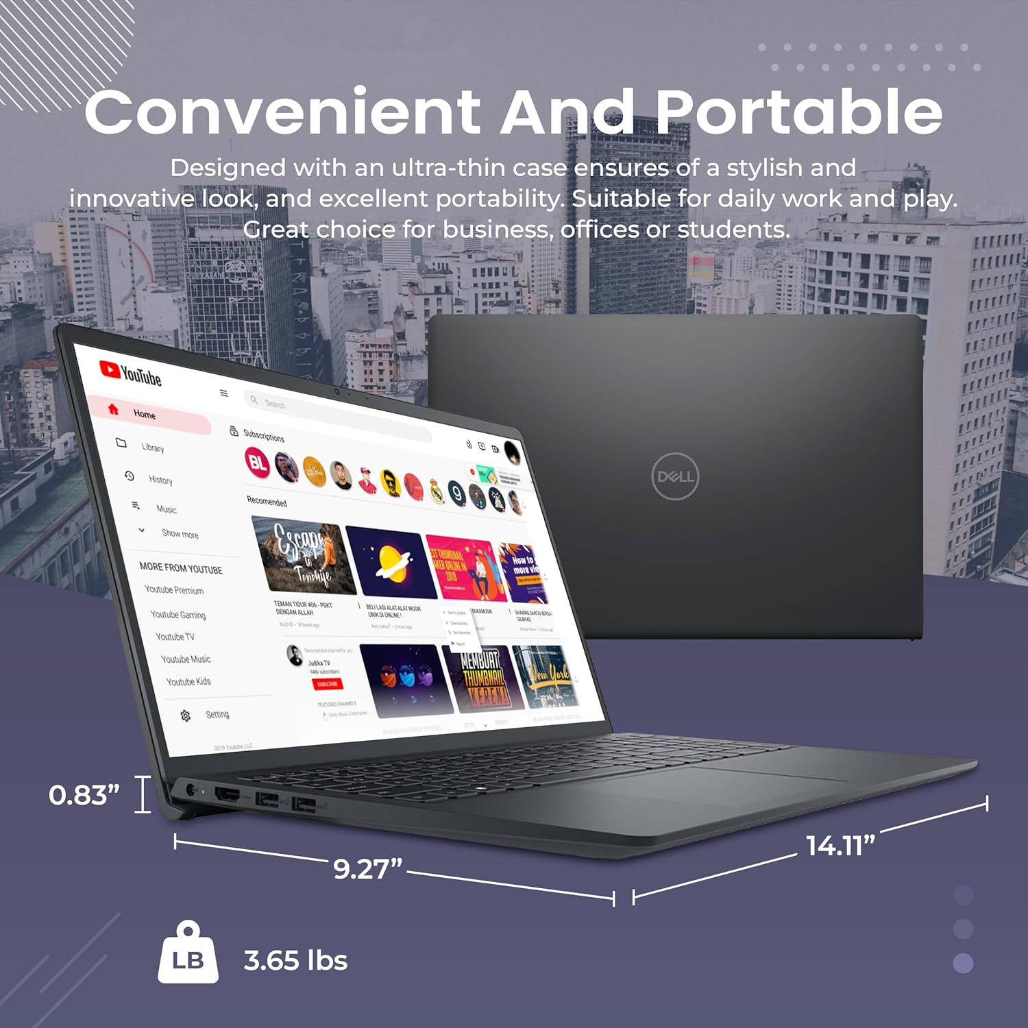 Dell Inspiron 15.6" FHD Touchscreen Laptop, Intel i7-1255U, 2.28TB Storage(2TB SSD+288GB Docking Station Set), 64GB RAM, Intel Iris Xe Graphics,