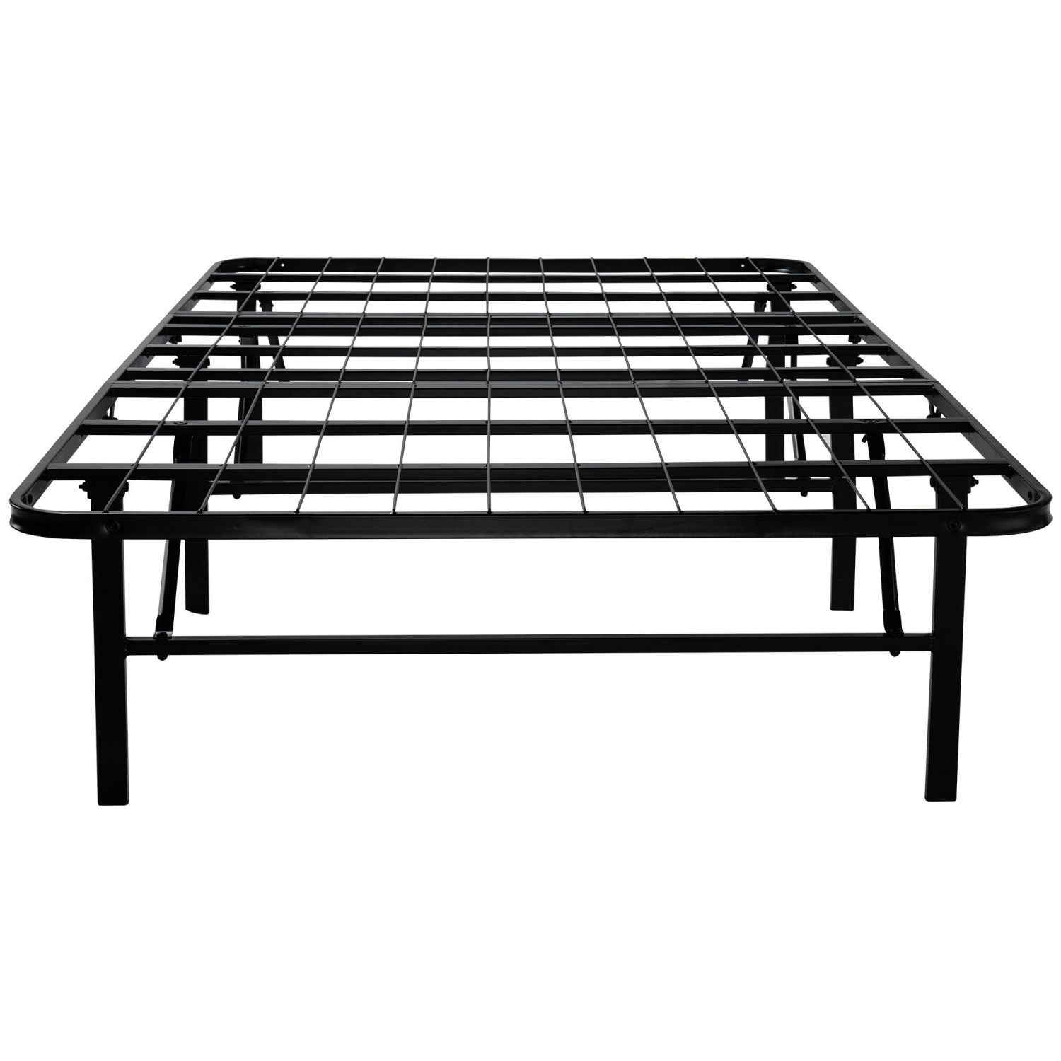Foldable Twin Size Bed Frames, Heavy Duty Metal Platform Bed Mattress Foundation Hold Up to 600LBS