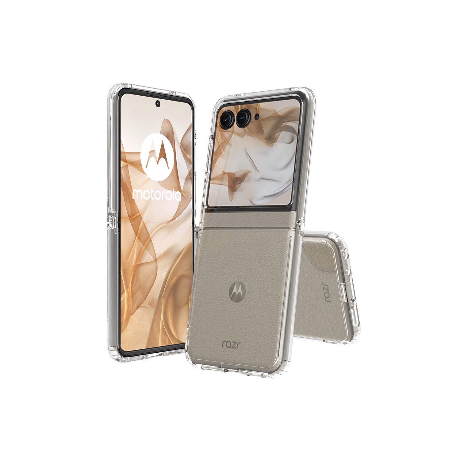 [CS] Thin TPU Bumper Back Cover Case for Motorola Moto Razr+ Plus 2024, Clear