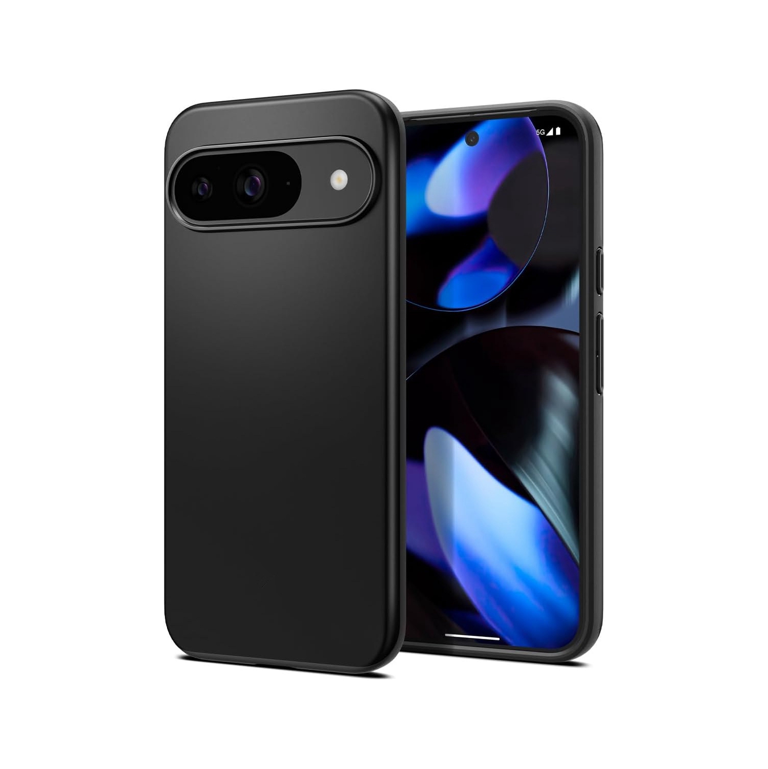 [CS] Thin TPU Bumper Soft Case Back Cover for Google Pixel 9 / 9 Pro, Black