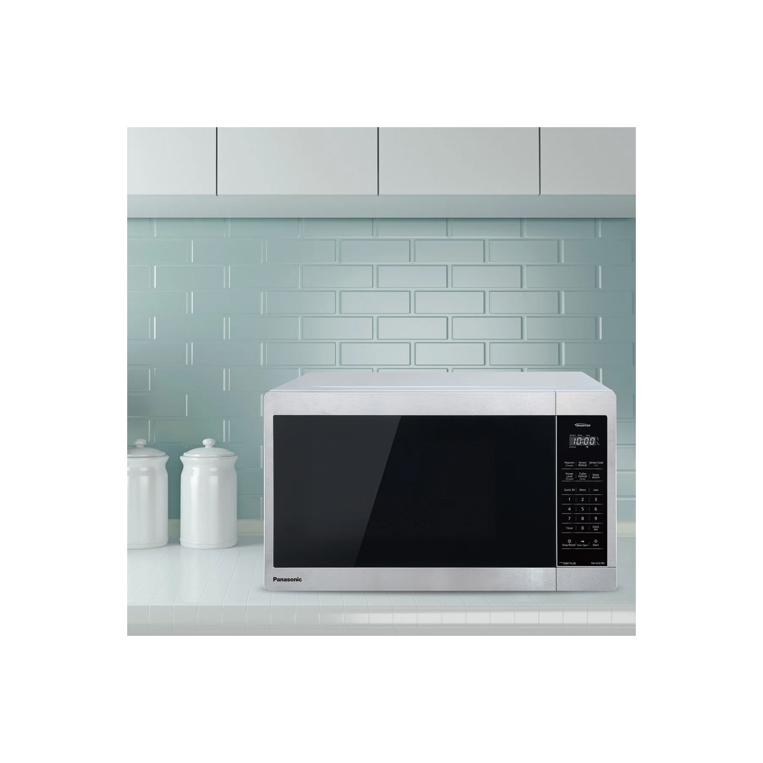 Four à micro-ondes Genius à technologie Inverter Child Lock de 1,3 pi3 NNSC64MWC de Panasonic - Blanc