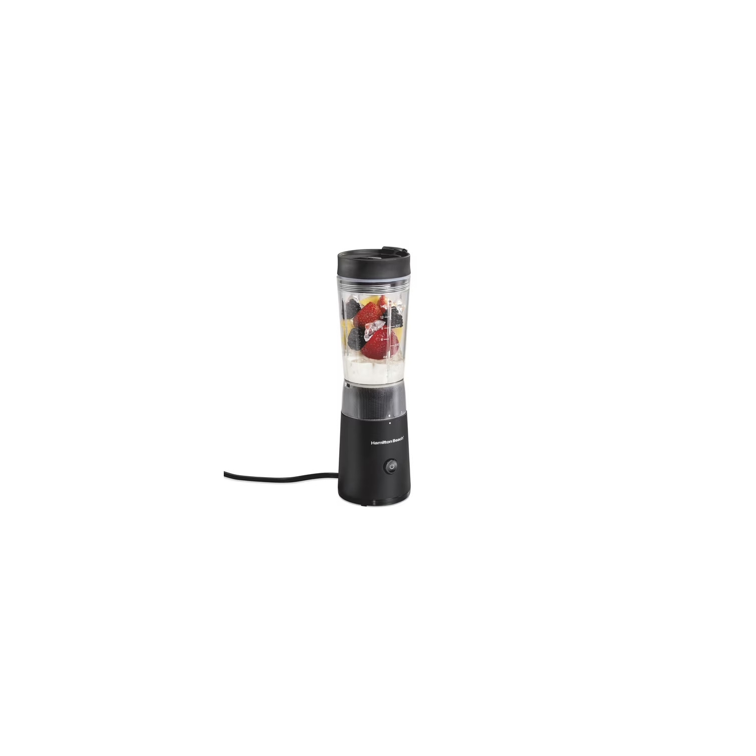 Hamilton Beach Personal Blender with Leak-Proof Travel Lid, 14 oz
