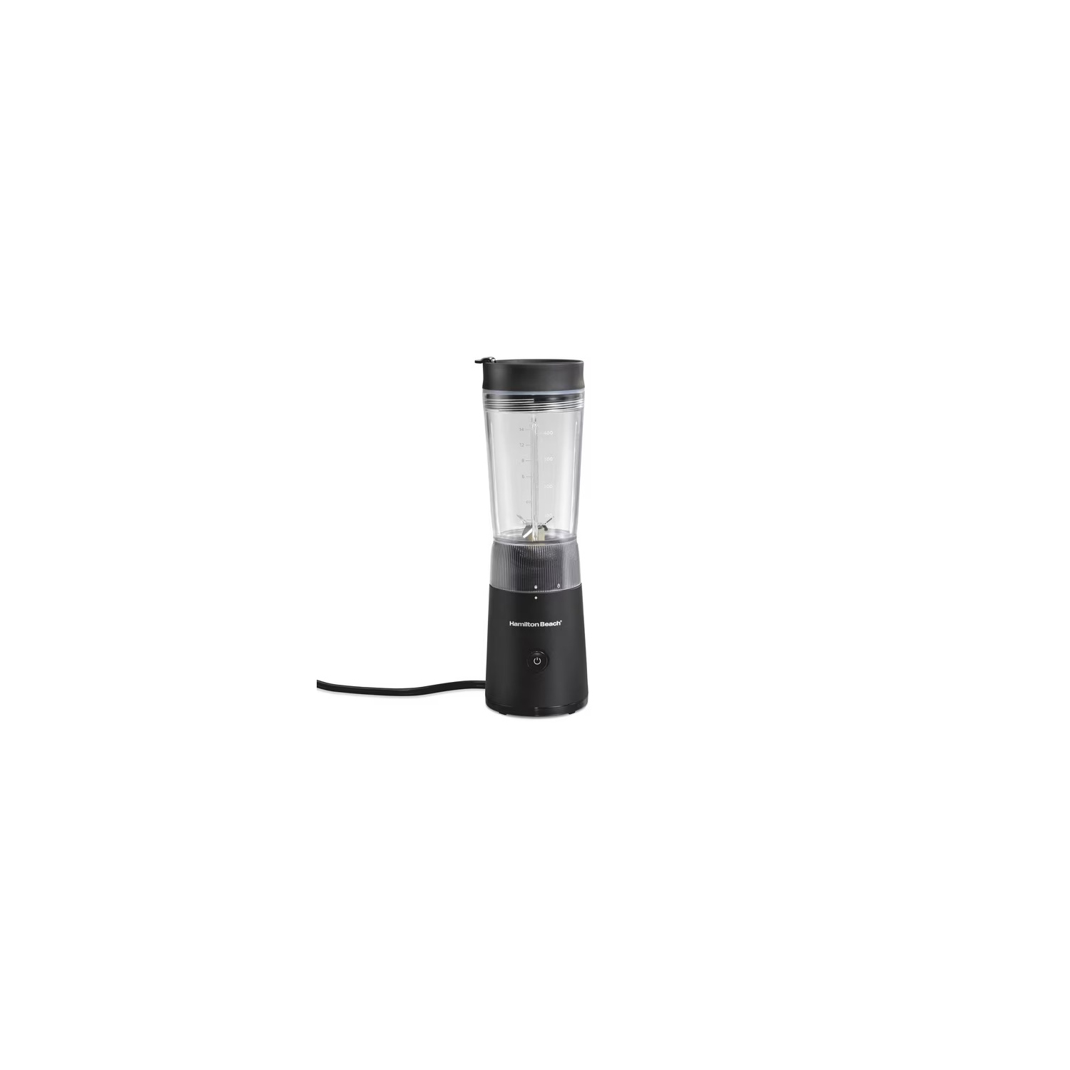 Hamilton Beach Personal Blender with Leak-Proof Travel Lid, 14 oz