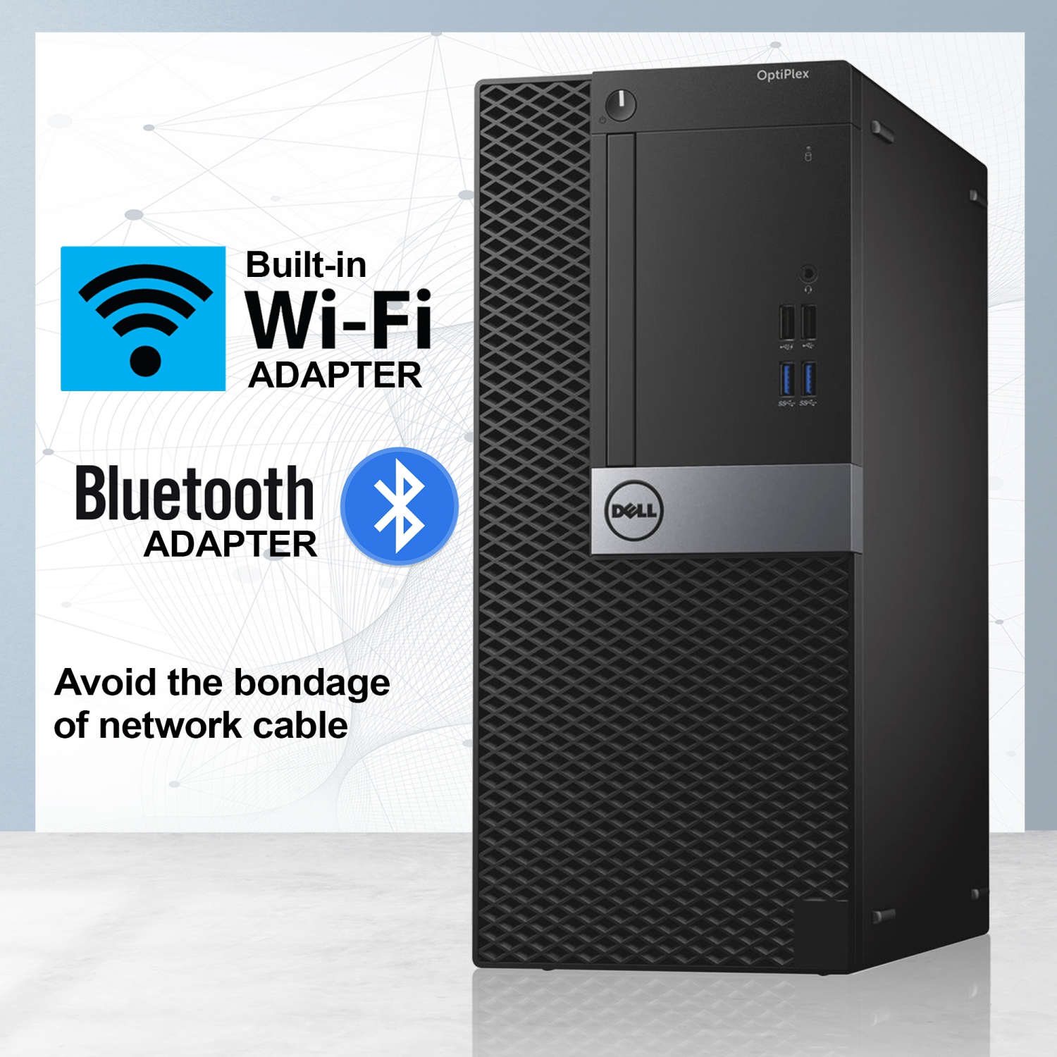 Refurbished - DELL OptiPlex Mini Tower High Performance Desktop PC | Intel Core i5 CPU | 32GB RAM | 2TB NVMe SSD | Windows 10 Pro | New 24 inch FHD