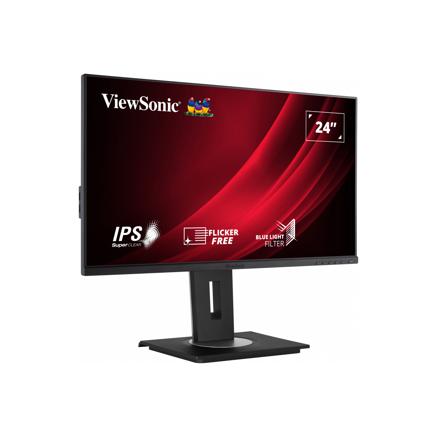 Moniteur ACL IPS 5&nbsp;ms HD intégrale ultralarge de 24 po de VIEWSONIC - Noir