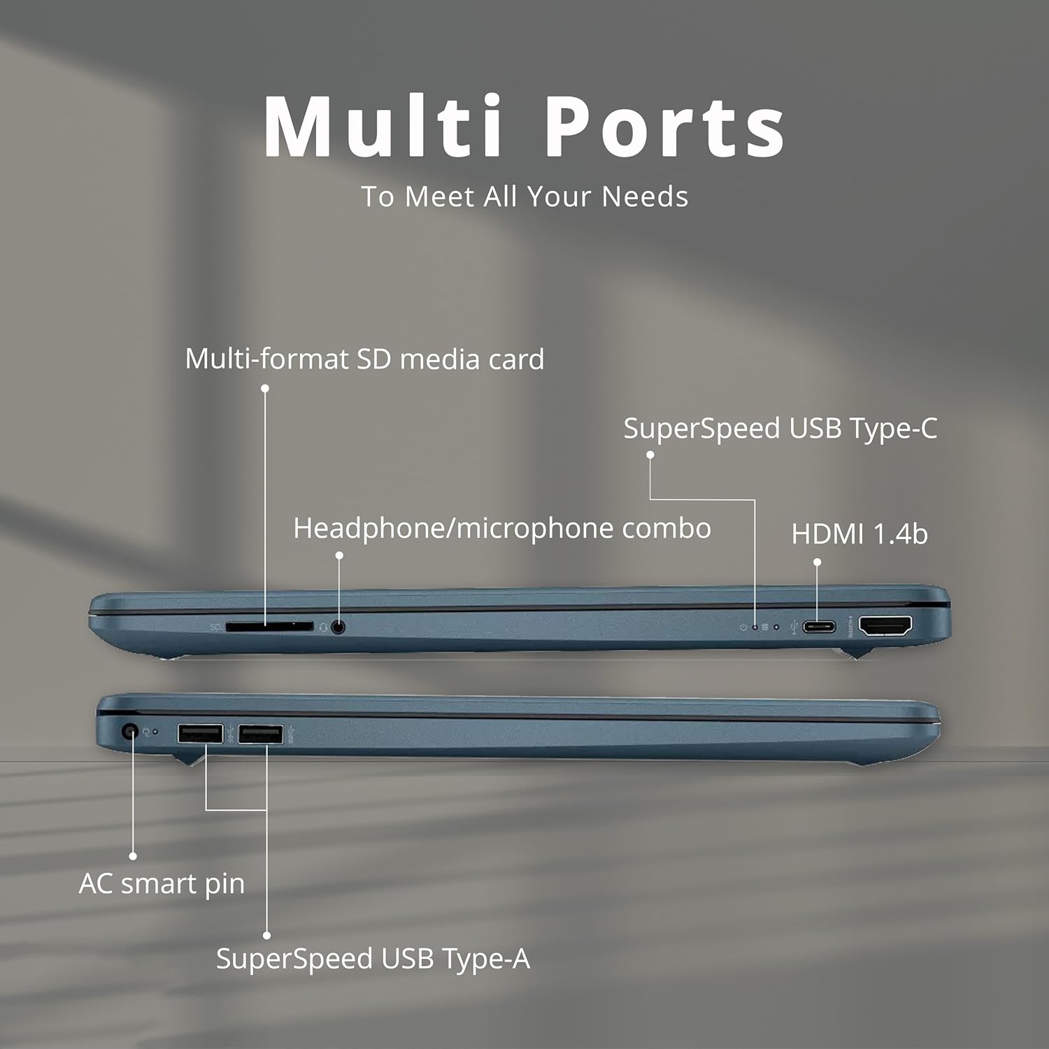 Refurbished - HP 15.6" HD Everyday Laptop, Intel Pentium Silver N5030, 1TB PCIe SSD, 16GB RAM, Intel UHD Graphics 605, Island-Style Keyboard, Blue,