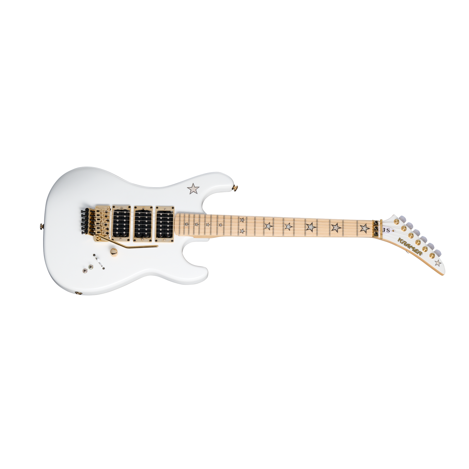 Guitare électrique Jersey Star de Kramer avec étui - Perle blanche