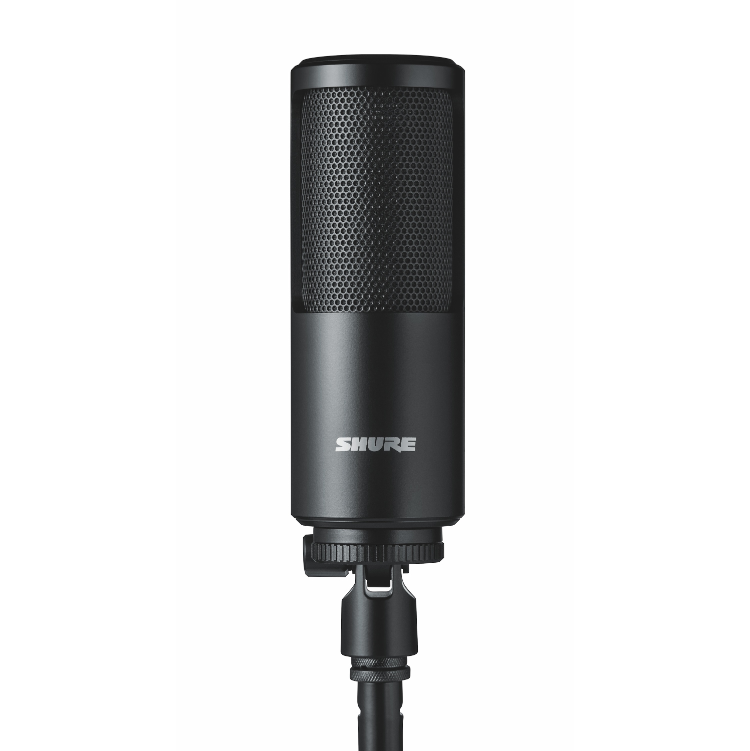 Microphone SM4 de Shure pour l'enregistrement à domicile avec support rigide - Noir