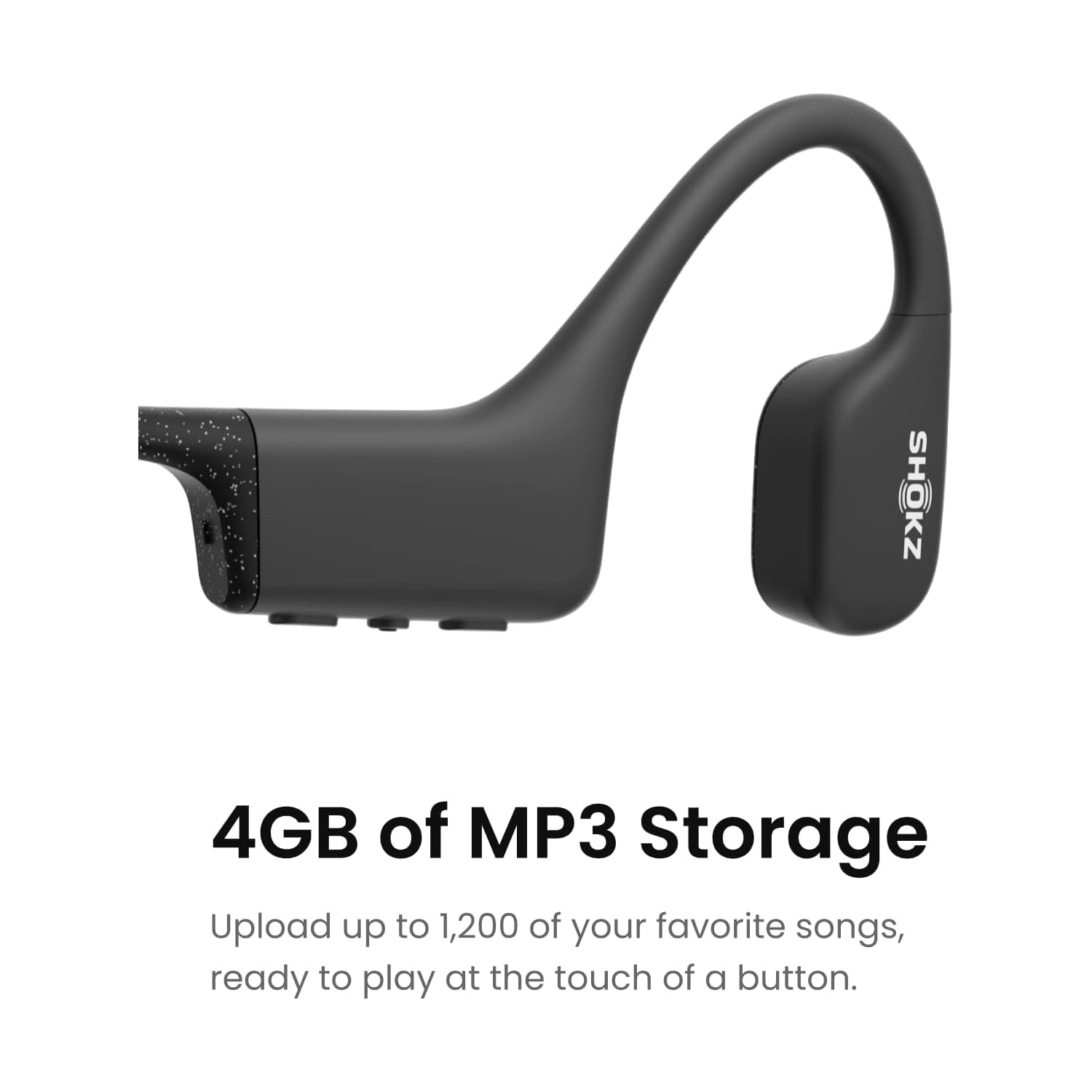 Boîte ouverte - Écouteurs étanches à conduction osseuse MP3 OpenSwim de Shokz pour la natation, sans Bluetooth