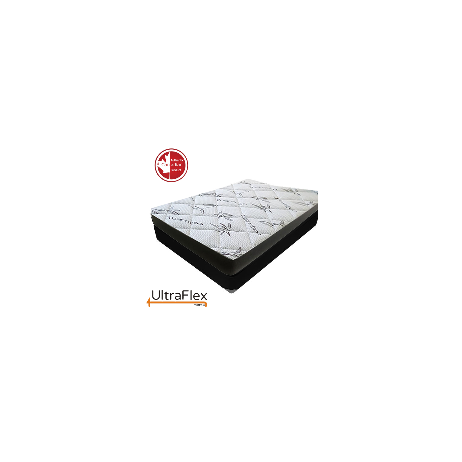 UltraFlex DreamEasy - Canadian-Made Medium Firm Gel Infused Comfort with Quilted Top, Pressure Relief, Cooling Tech, Bamboo Cover, CertiPUR-US®