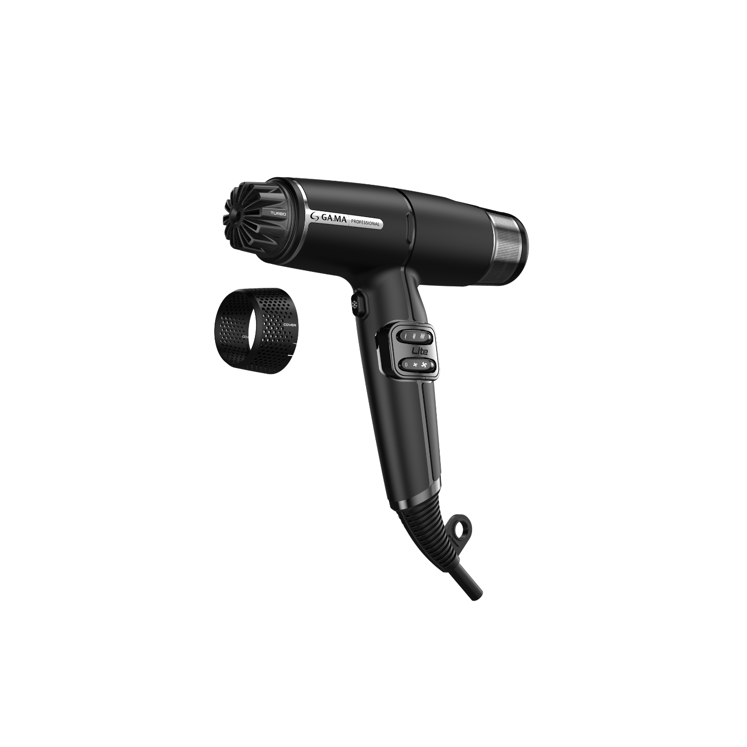 Sèche-cheveux hybride iQ Perfetto LiteMax de GAMA Italy - Noir