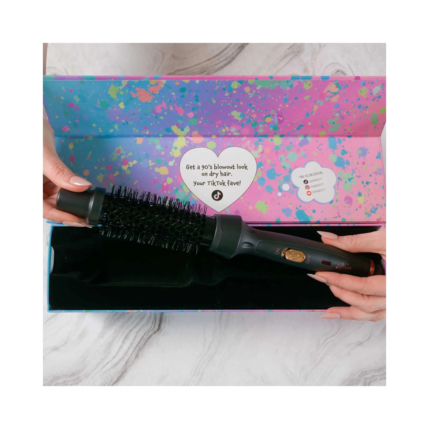 Aria Beauty - Thermal Ionic Styling Brush 1.2 Po Black