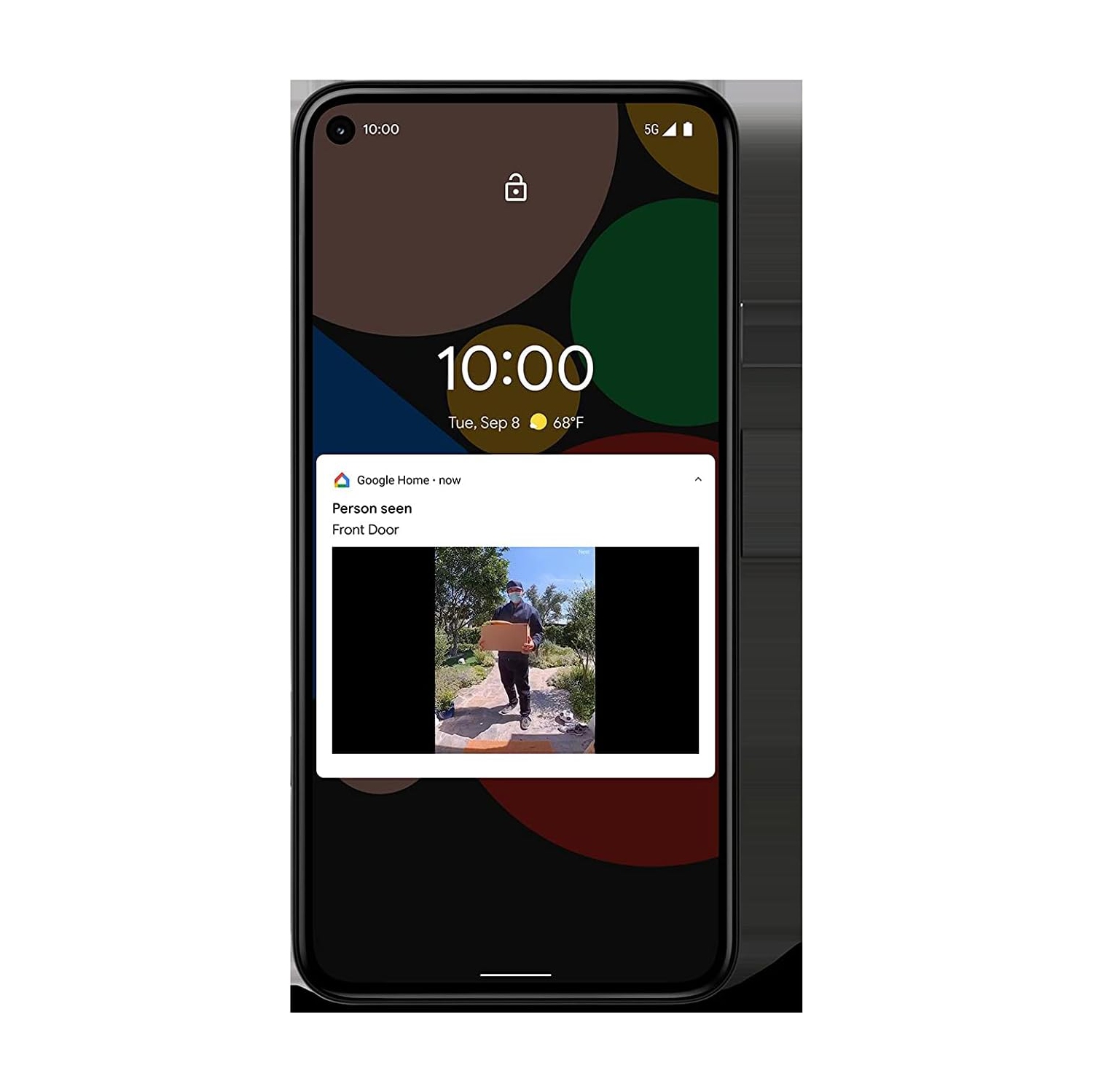 Remis à neuf - sonnette avec caméra sans fil Nest de Google - sonnette avec caméra de sécurité - neige
