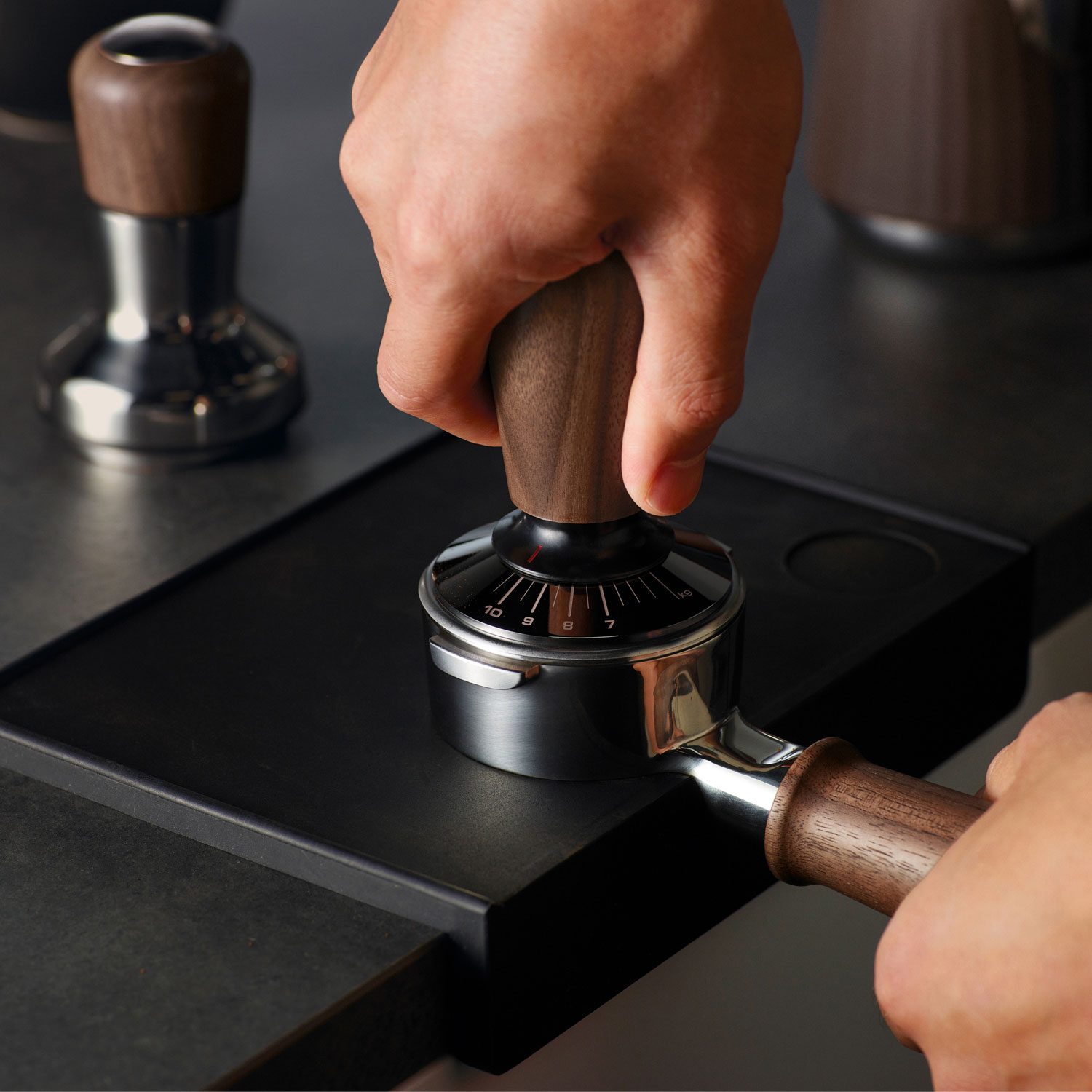 Porte-filtre de 58 mm Naked de Breville - Noyer