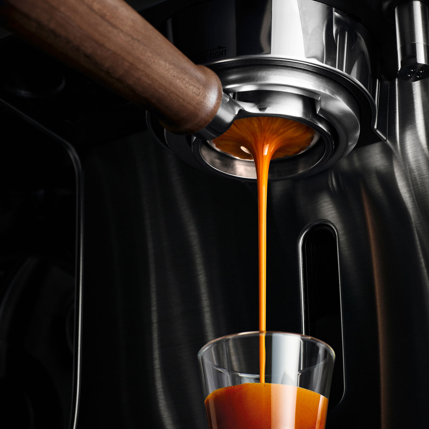 Porte-filtre de 58 mm Naked de Breville - Noyer