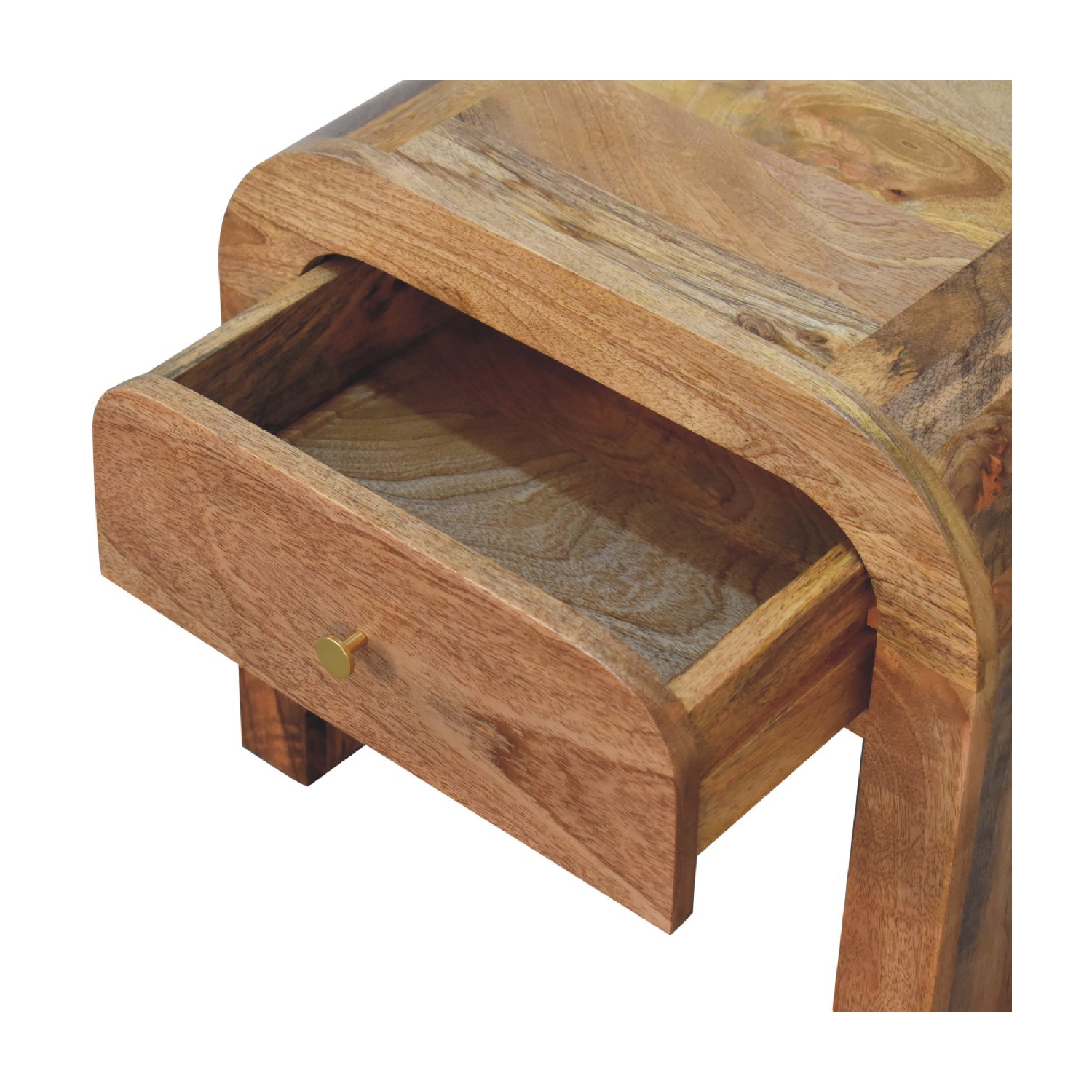 Artisan Furniture Solid Wood Darcy Nightstand In chestnut Finish