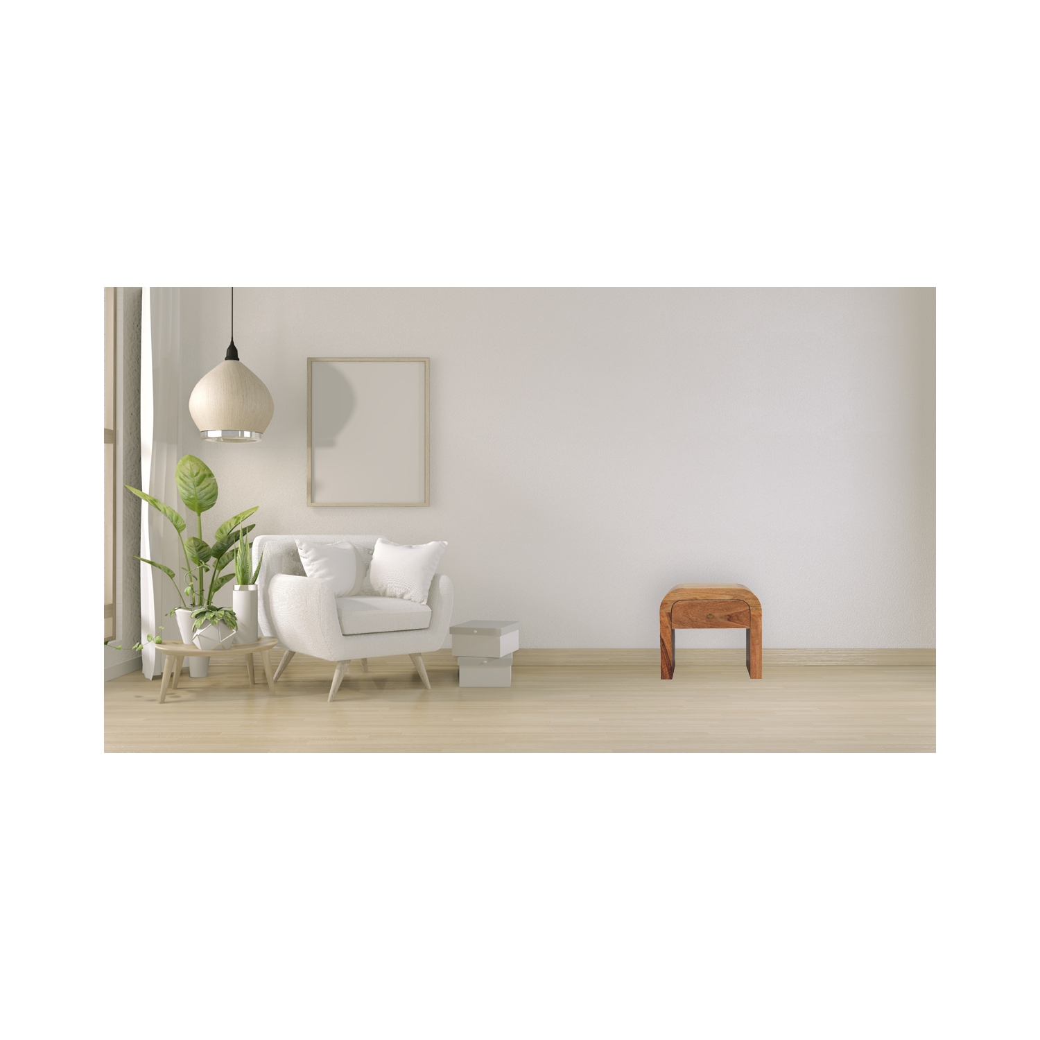 Artisan Furniture Solid Wood Darcy Nightstand In chestnut Finish