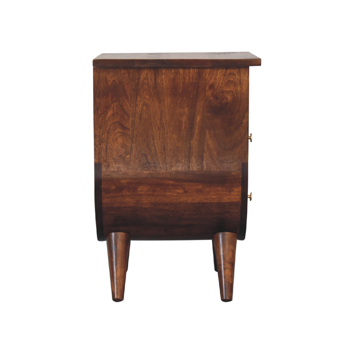 Artisan Furniture Solid Wood Split Nightstand In Chestnut Finish