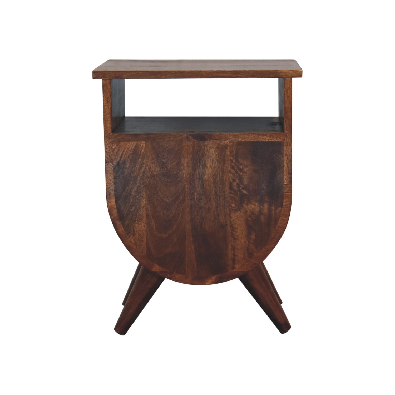 Artisan Furniture Solid Wood Split Nightstand In Chestnut Finish
