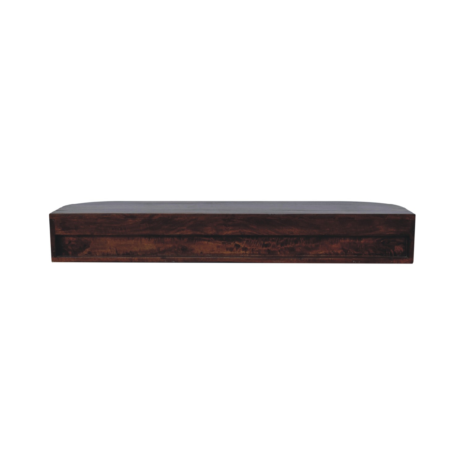Artisan Furniture Solid Wood Lunar 2 Drawer Floating Console In Chestnut