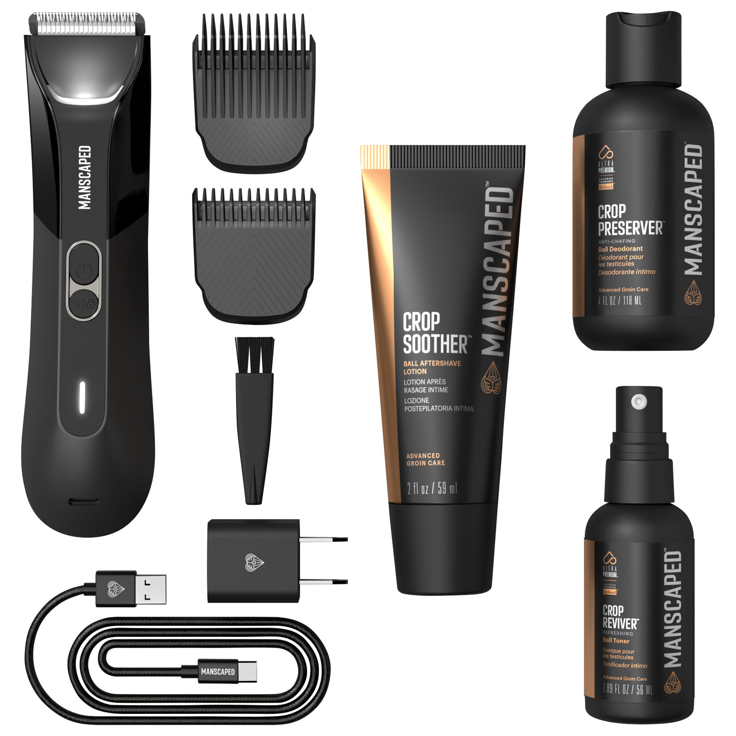 Trousse haut de gamme avec tondeuse sans fil Lawn Mower 4.0 Pro de Manscaped