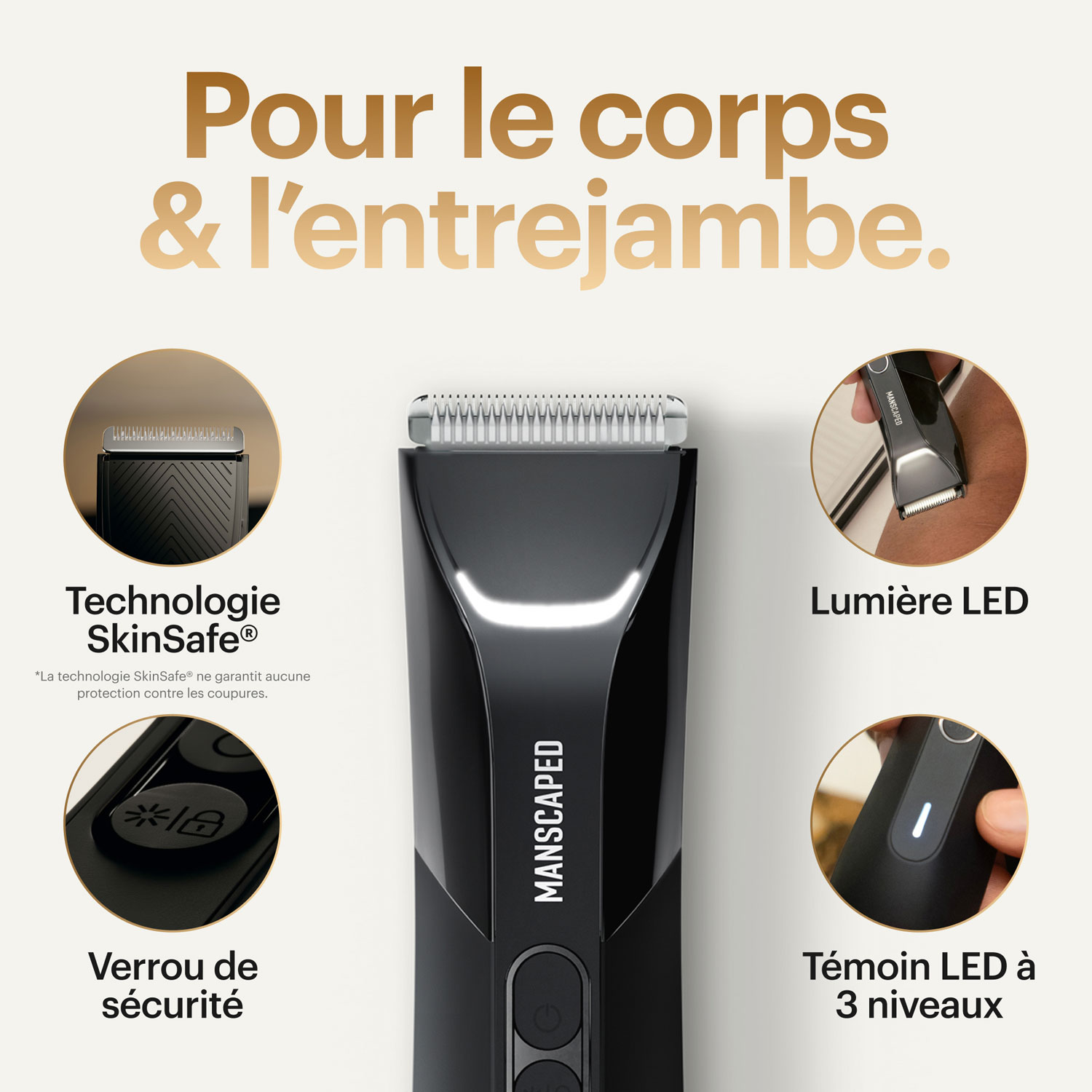 Trousse haut de gamme avec tondeuse sans fil Lawn Mower 4.0 Pro de Manscaped