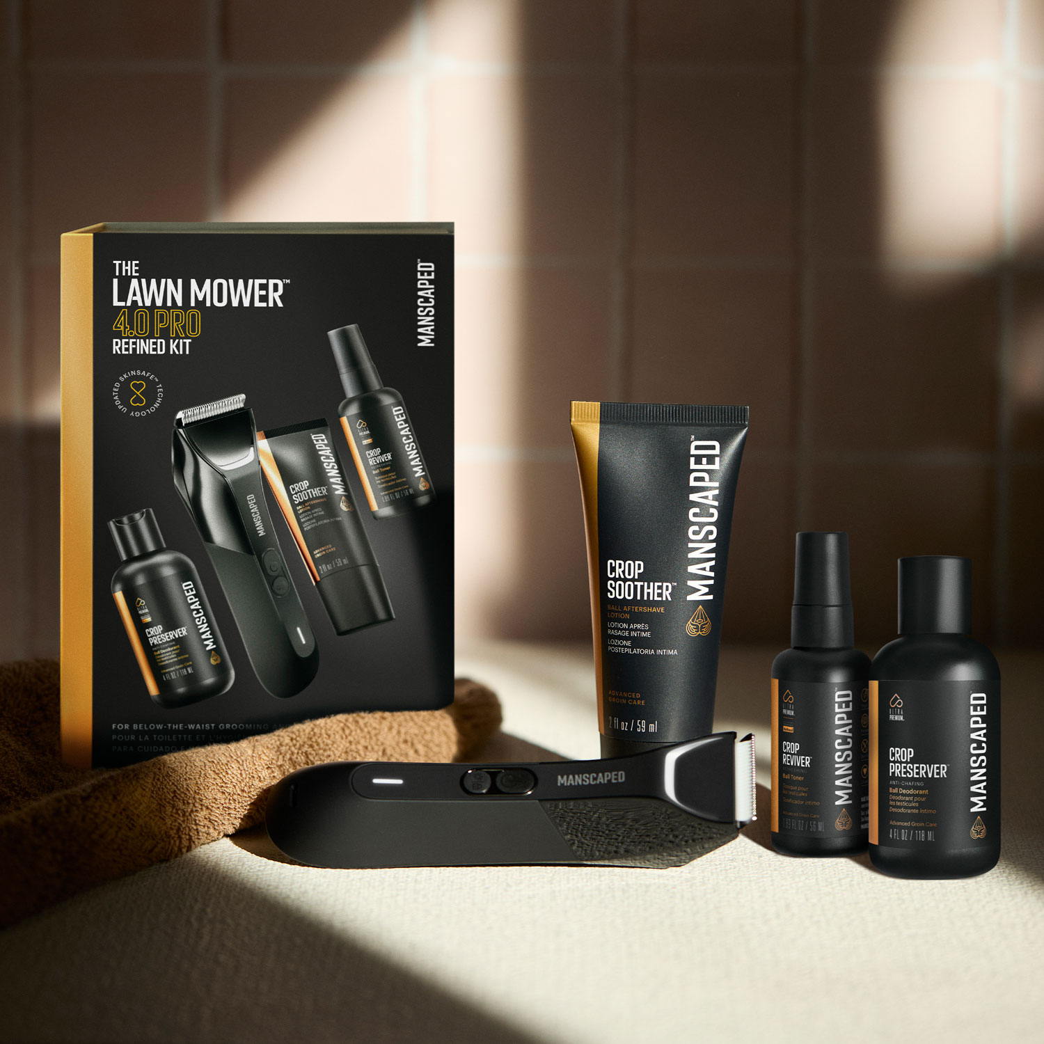 Trousse haut de gamme avec tondeuse sans fil Lawn Mower 4.0 Pro de Manscaped