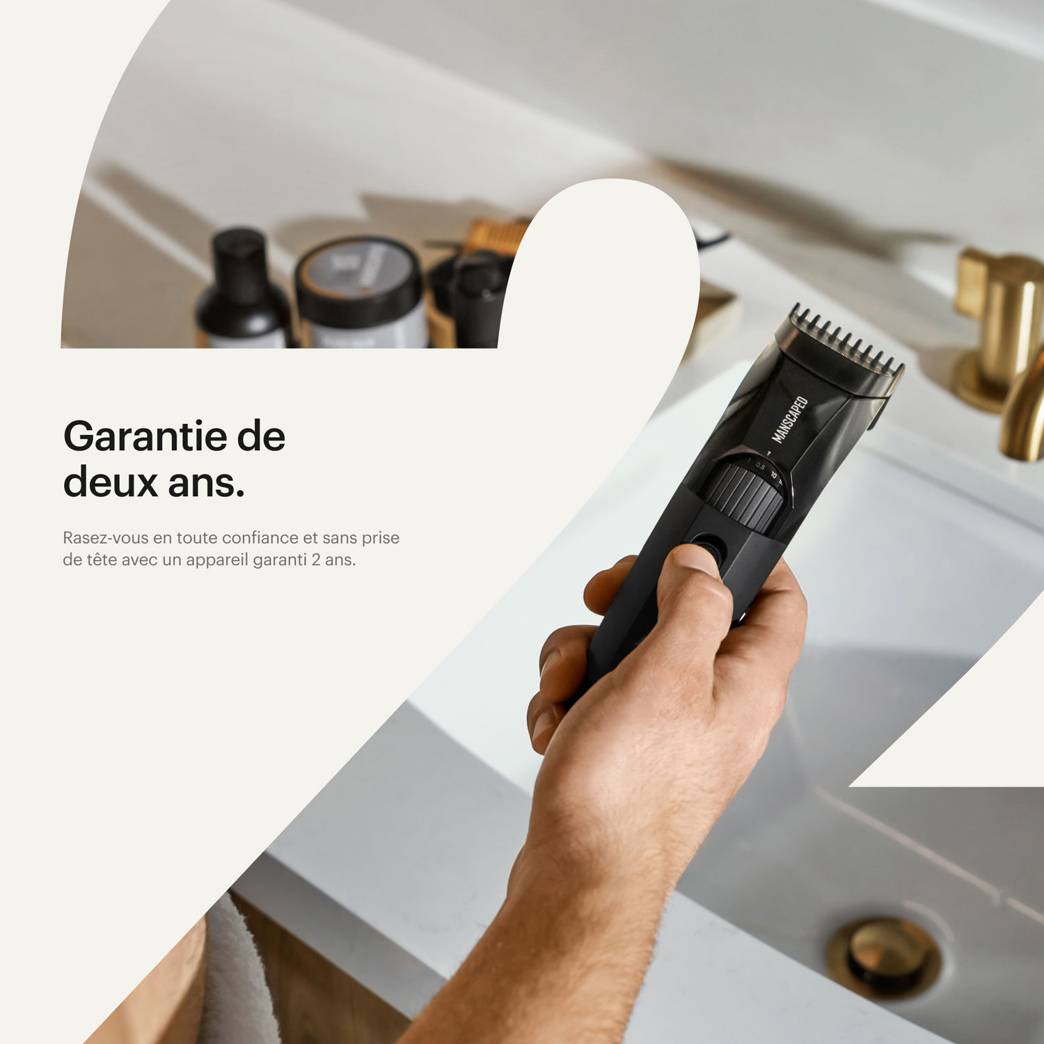 Trousse essentielle avec tondeuse sans fil Beard Hedger de Manscaped